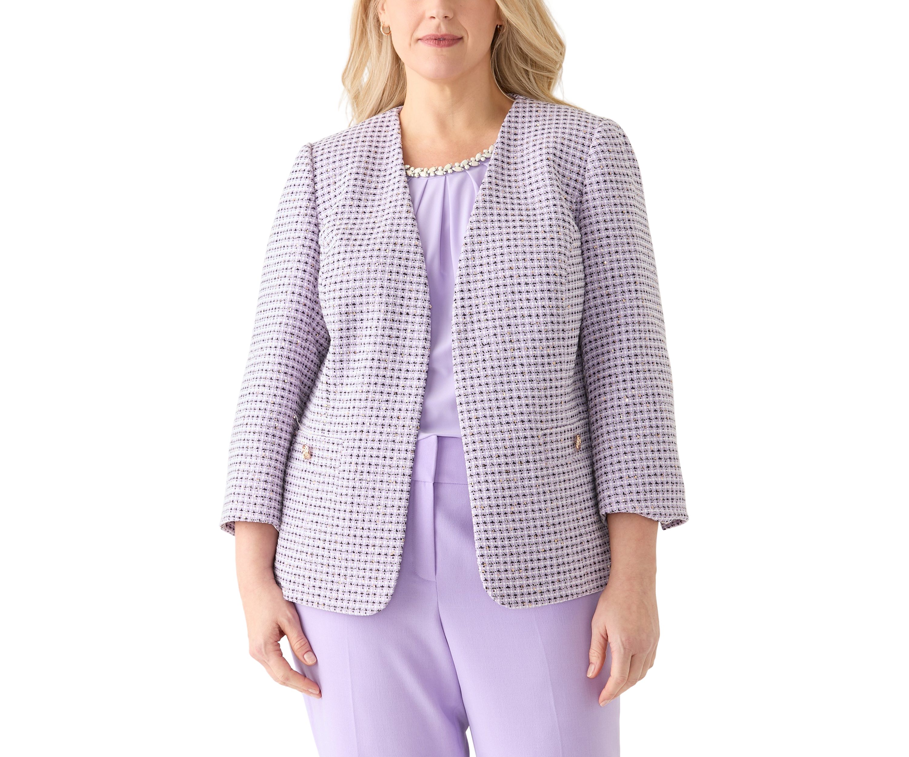 Plus Size Open Jacket 