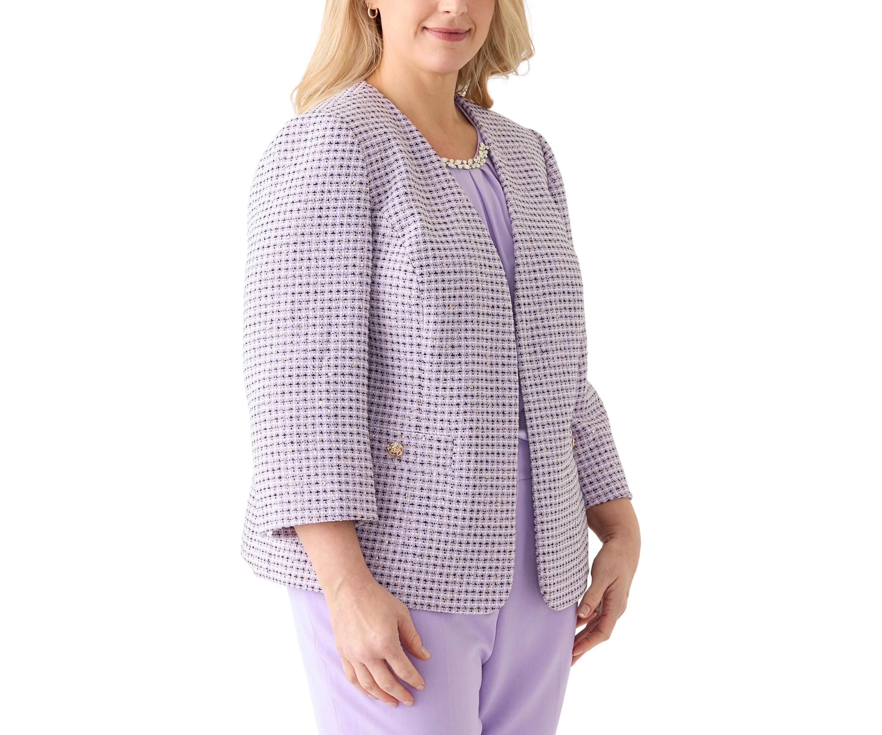 Plus Size Open Jacket 