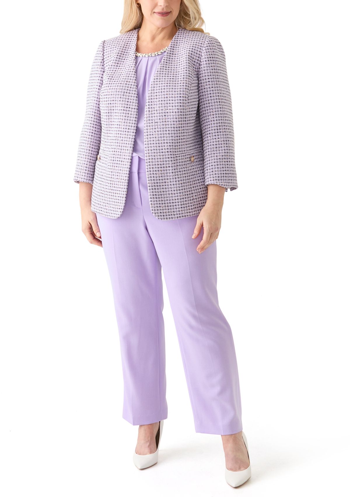 Plus Size Open Jacket 