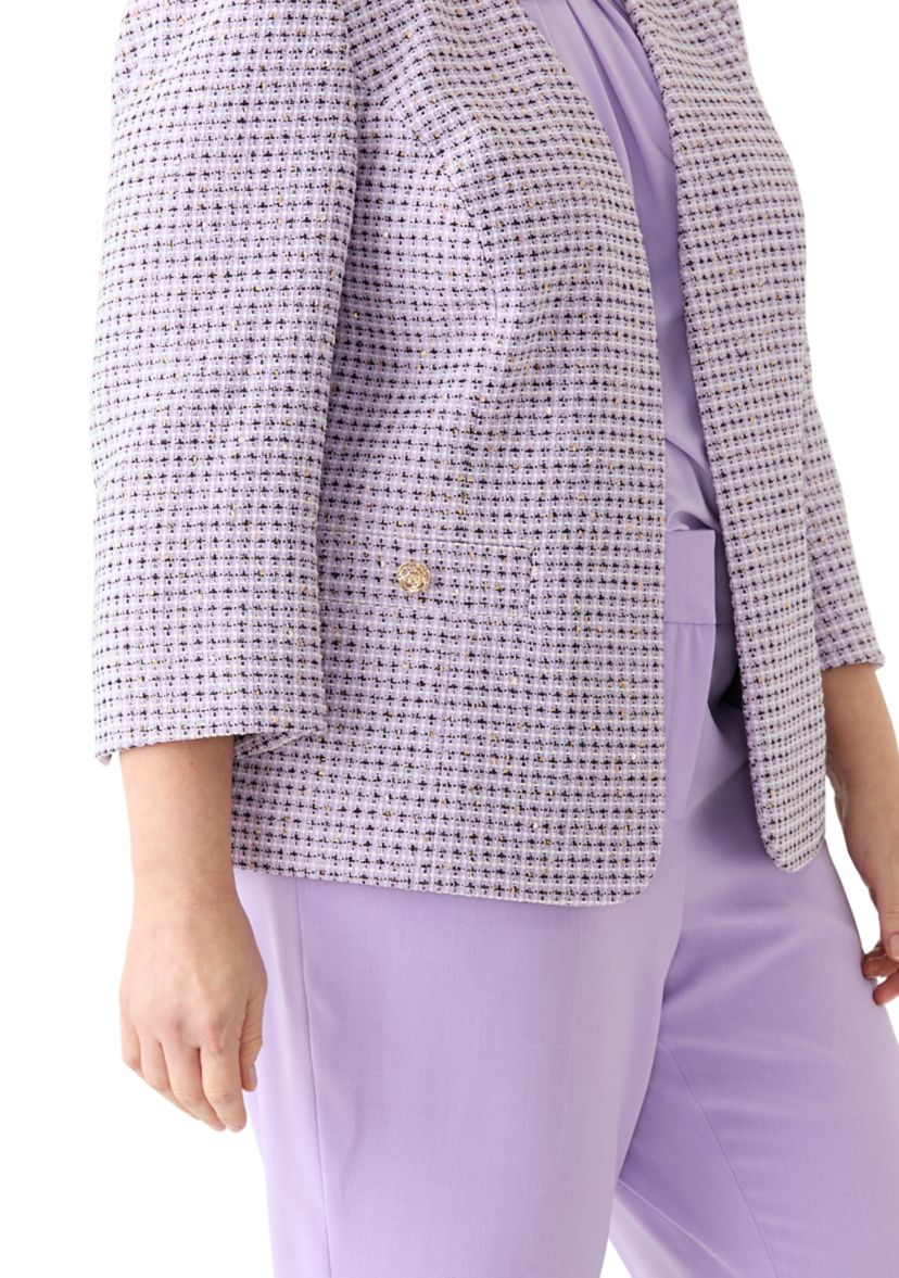 Plus Size Open Jacket 