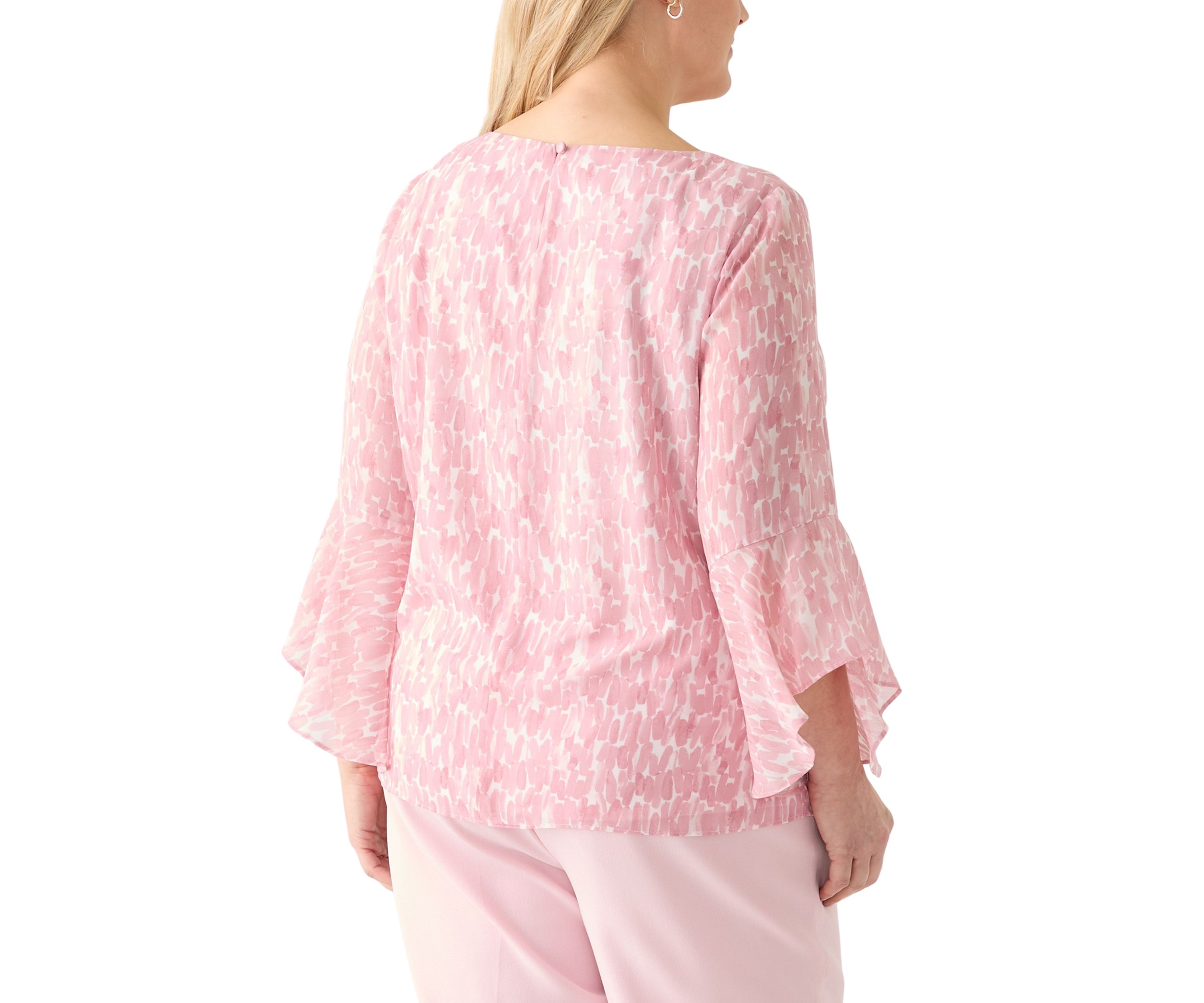 Plus Size Bell Sleeve Blouse