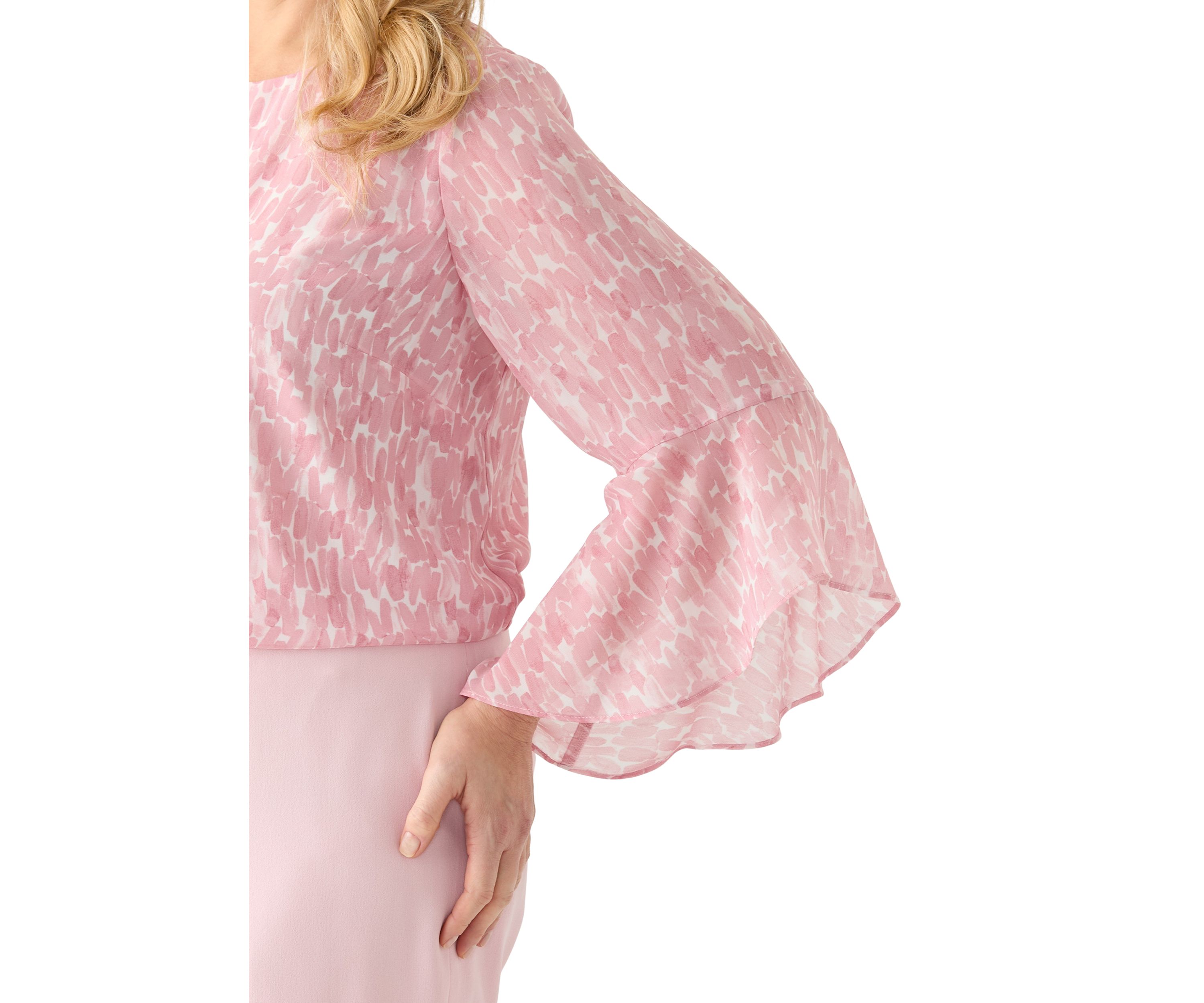 Plus Size Bell Sleeve Blouse