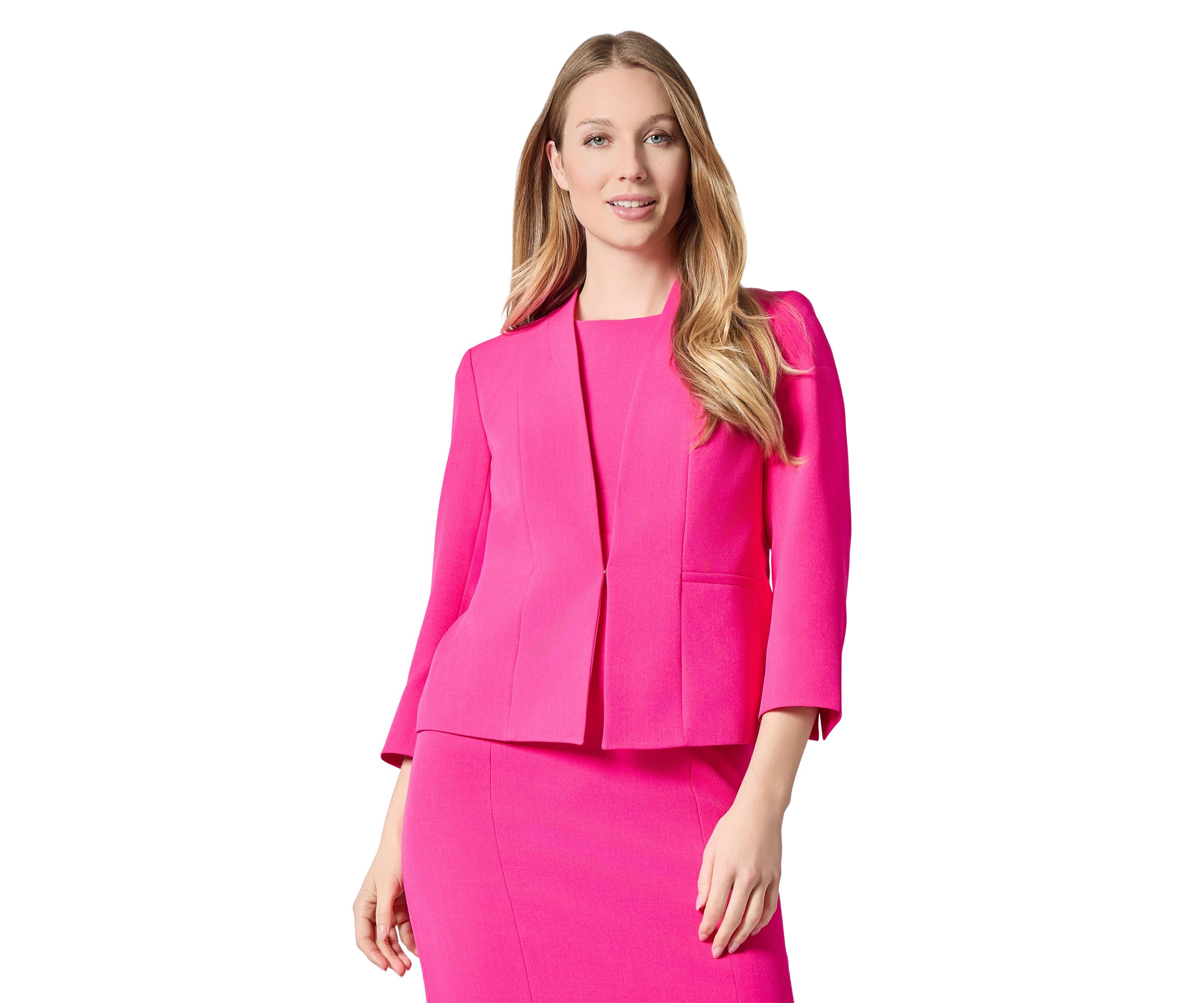 Womens Stretch Crepe Blazer