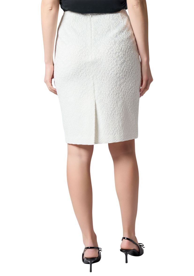 Womens Bonded Lace Slim Skirt