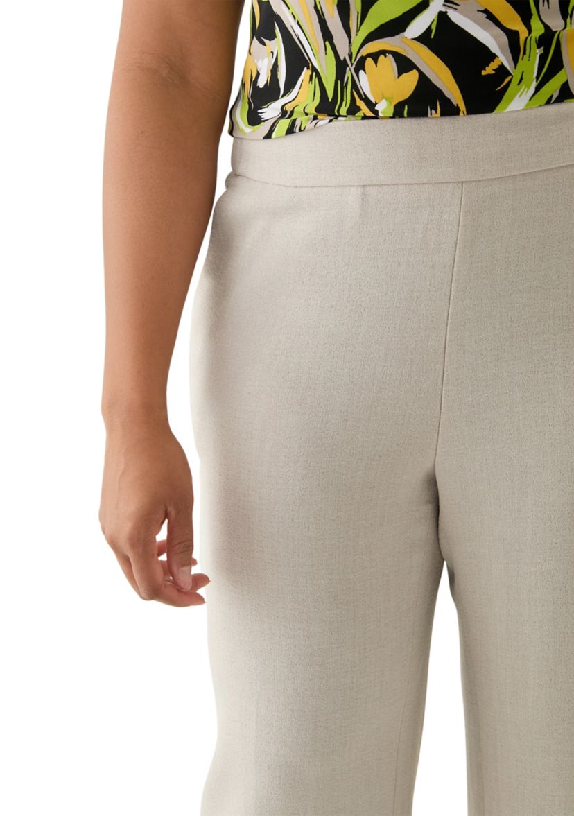 Plus Size Pebble Crepe Pull On Pants