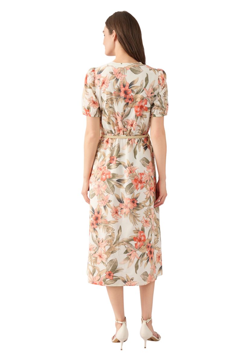 Petite Short Puff Sleeve Shirtdress