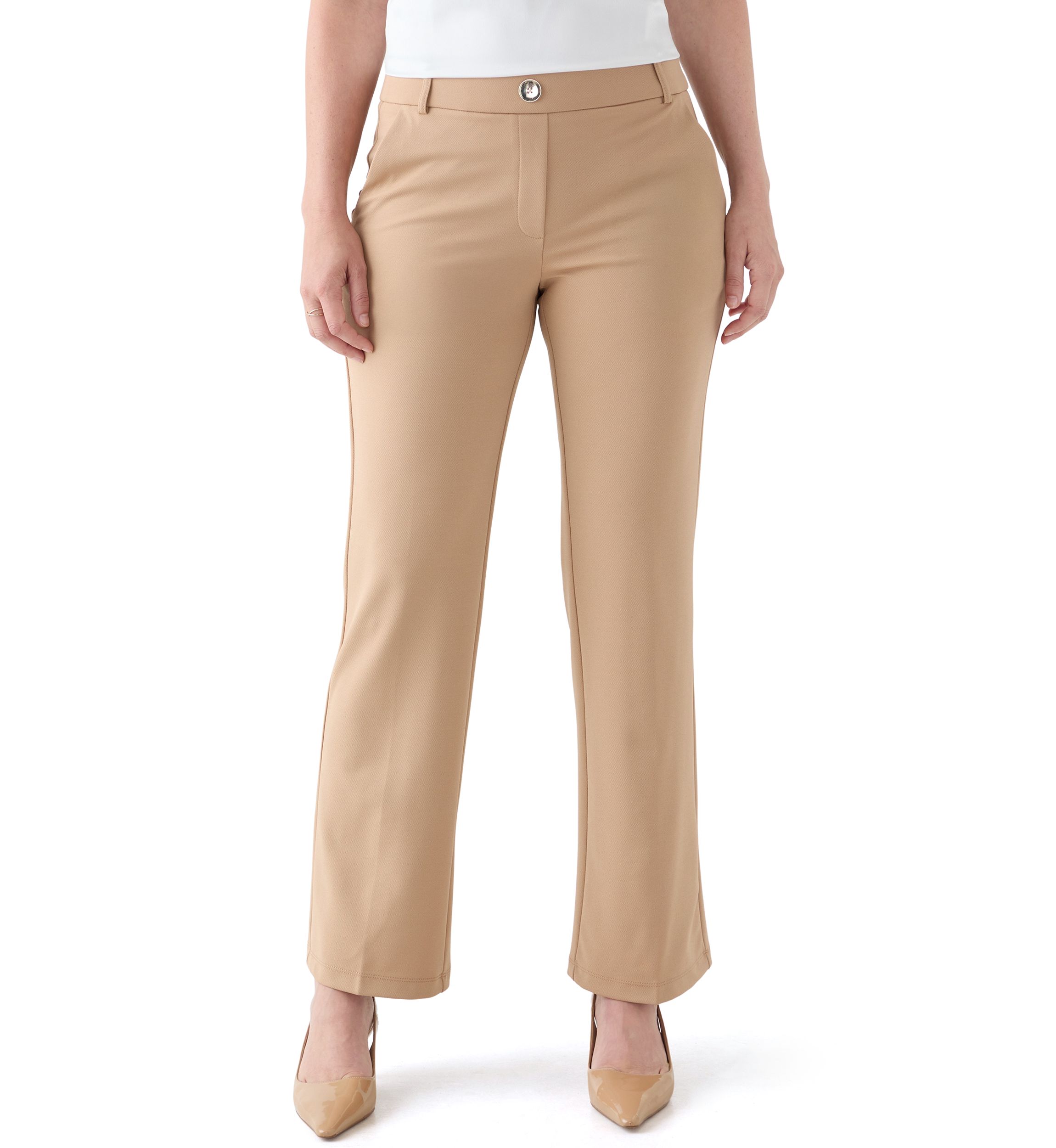 Womens Stretch Twill Pull On Trouser Pants