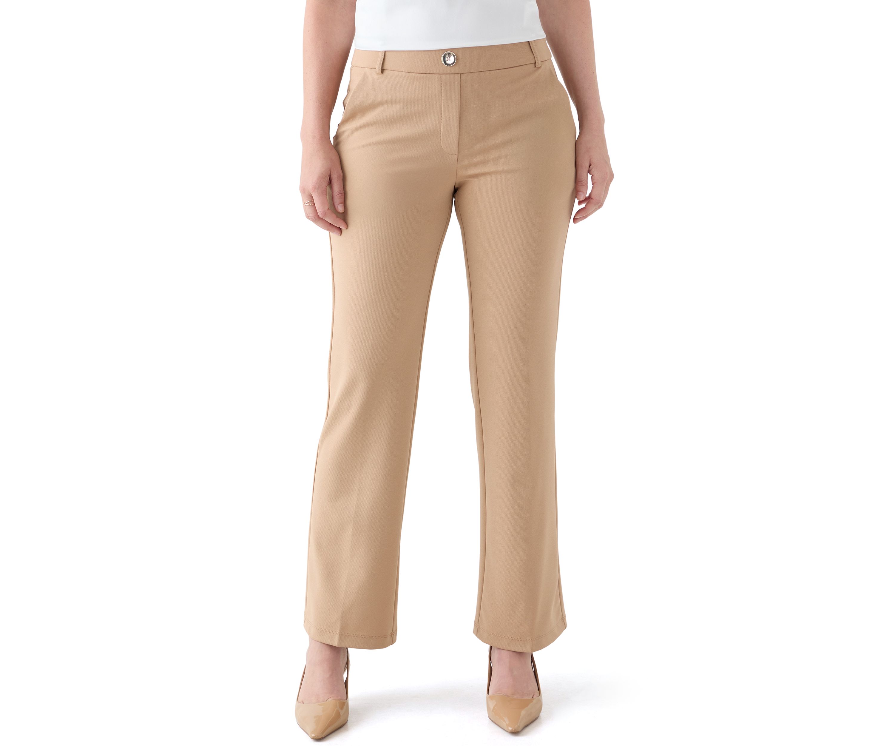 Womens Stretch Twill Pull On Trouser Pants