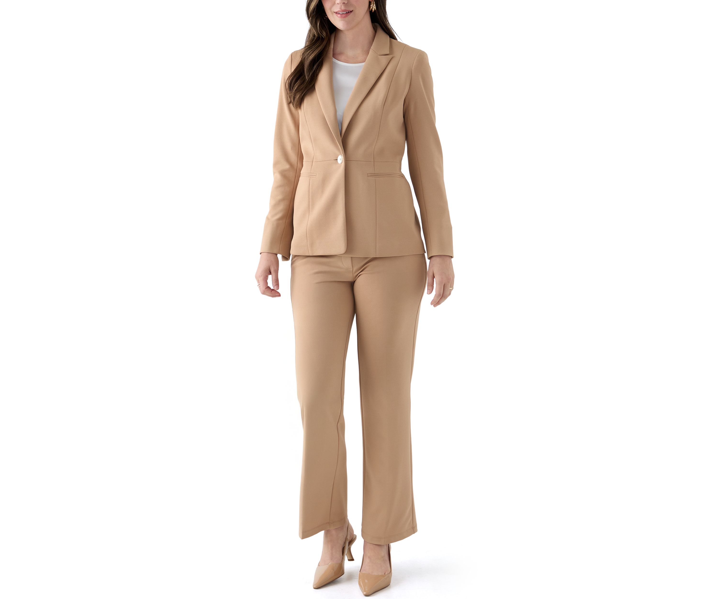Womens Stretch Twill Pull On Trouser Pants