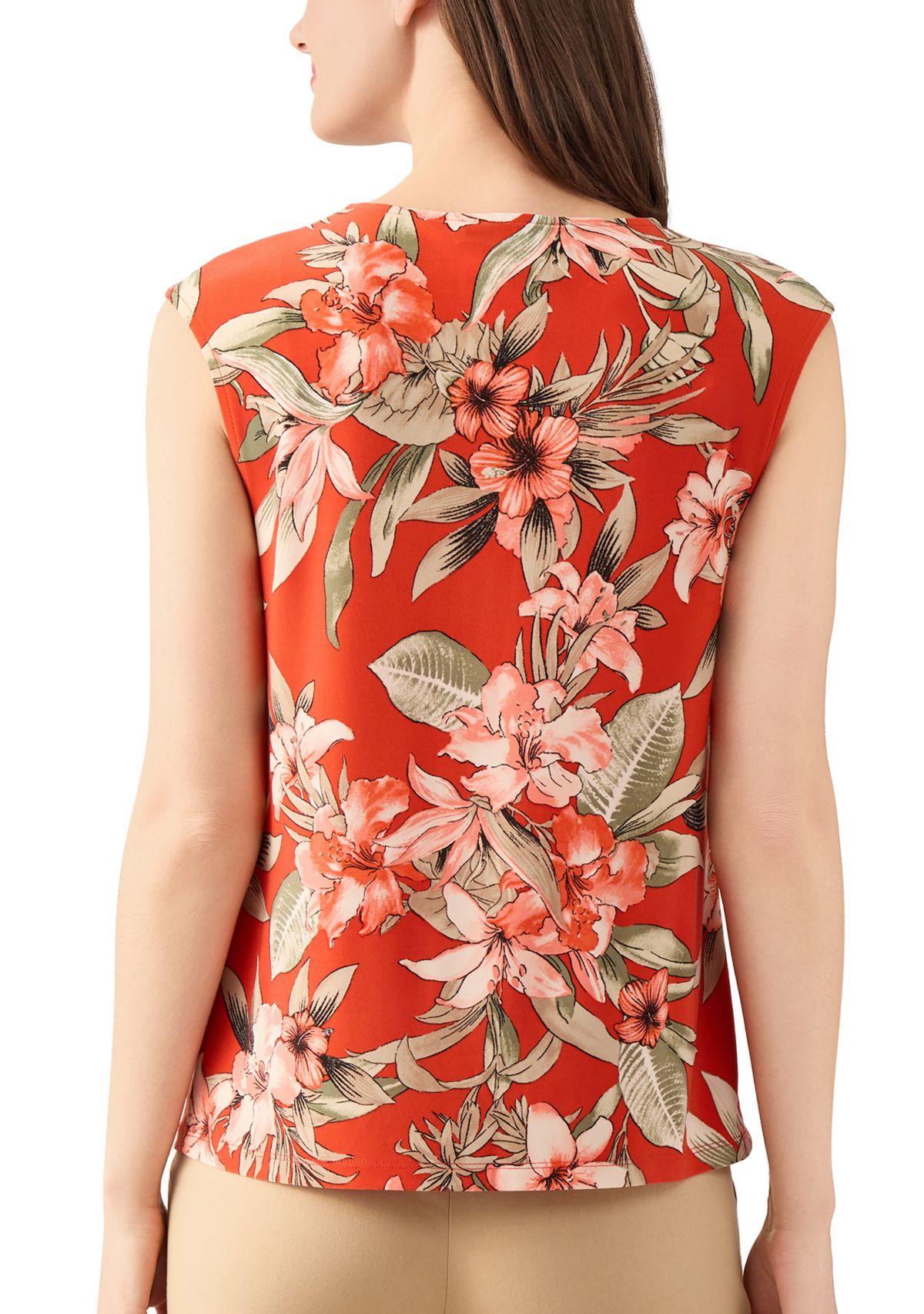 Womens Sleeveless Keyhole Top 