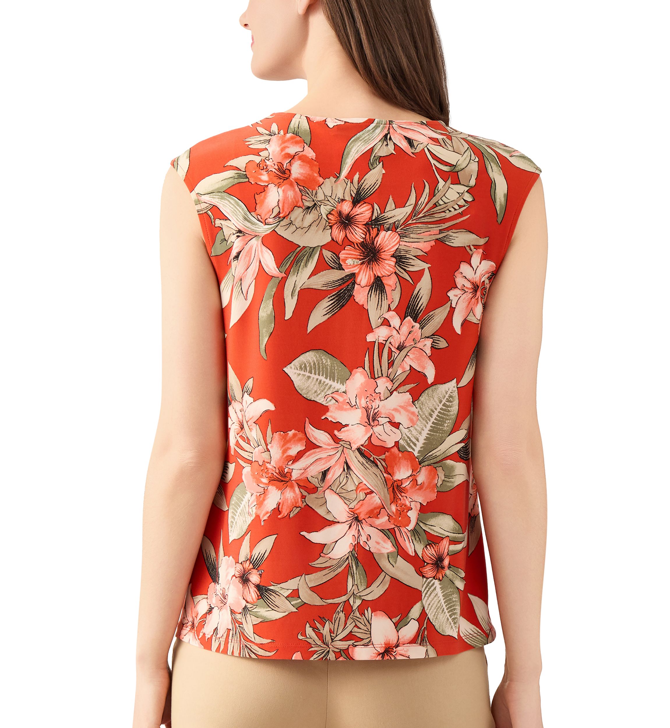 Womens Sleeveless Keyhole Top 