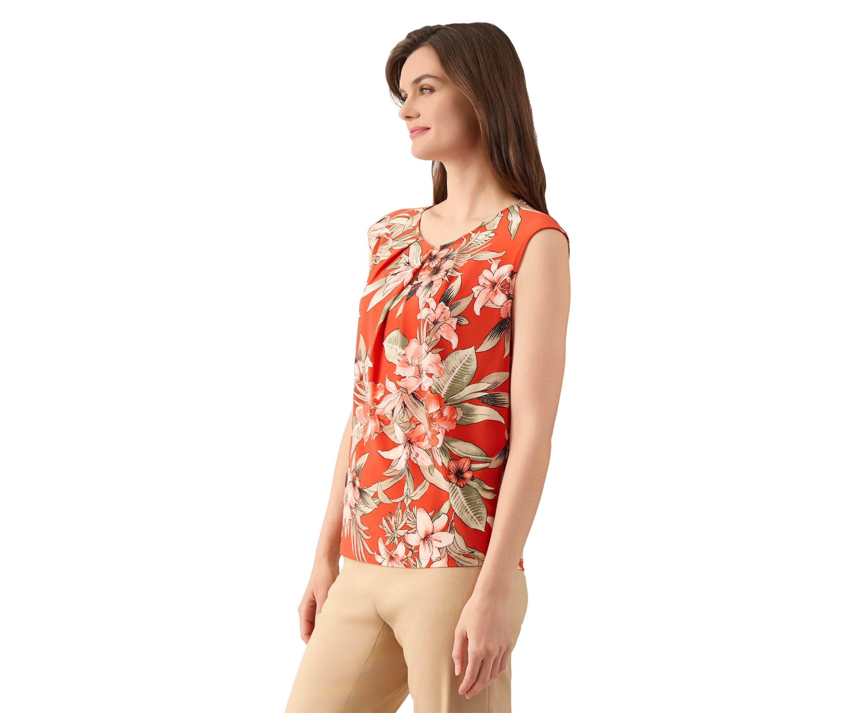 Petite Keyhole Cami with Cap Sleeves