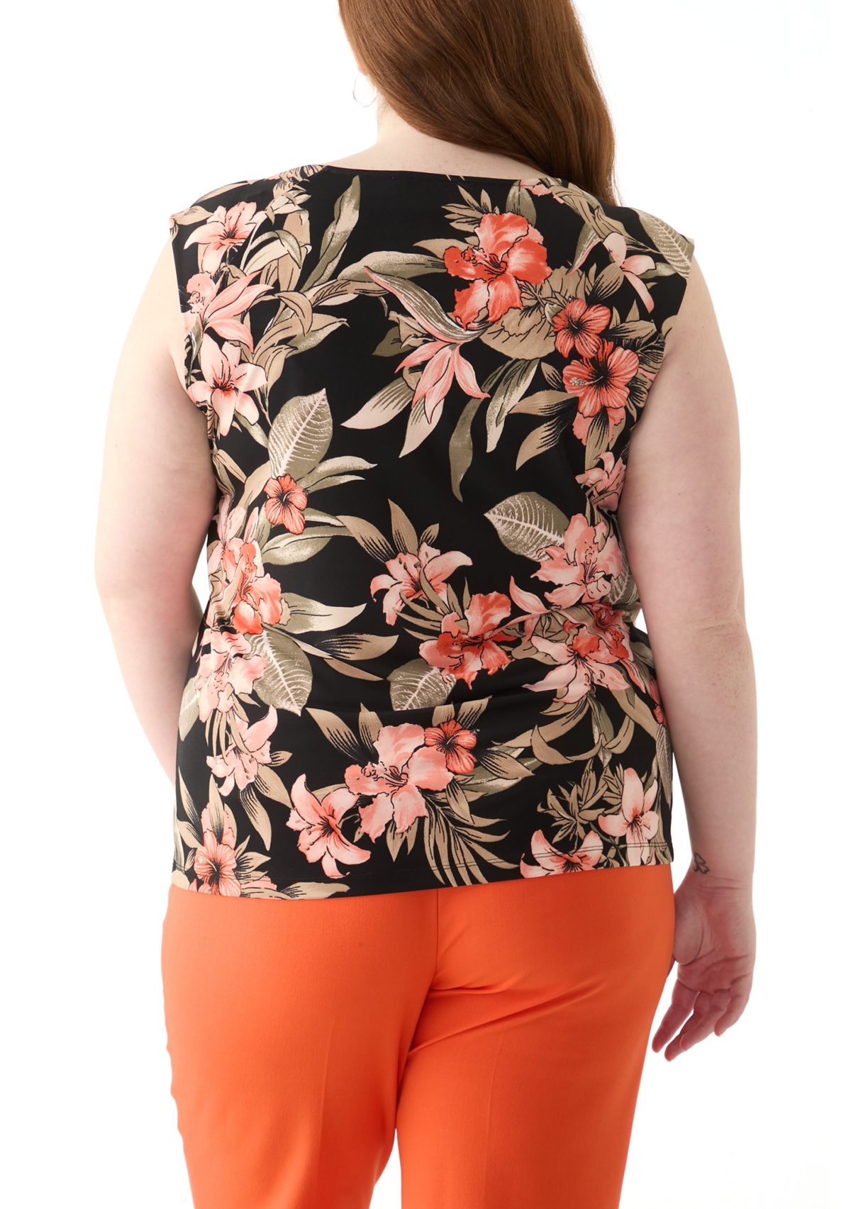 Plus Size Mixed Media Top