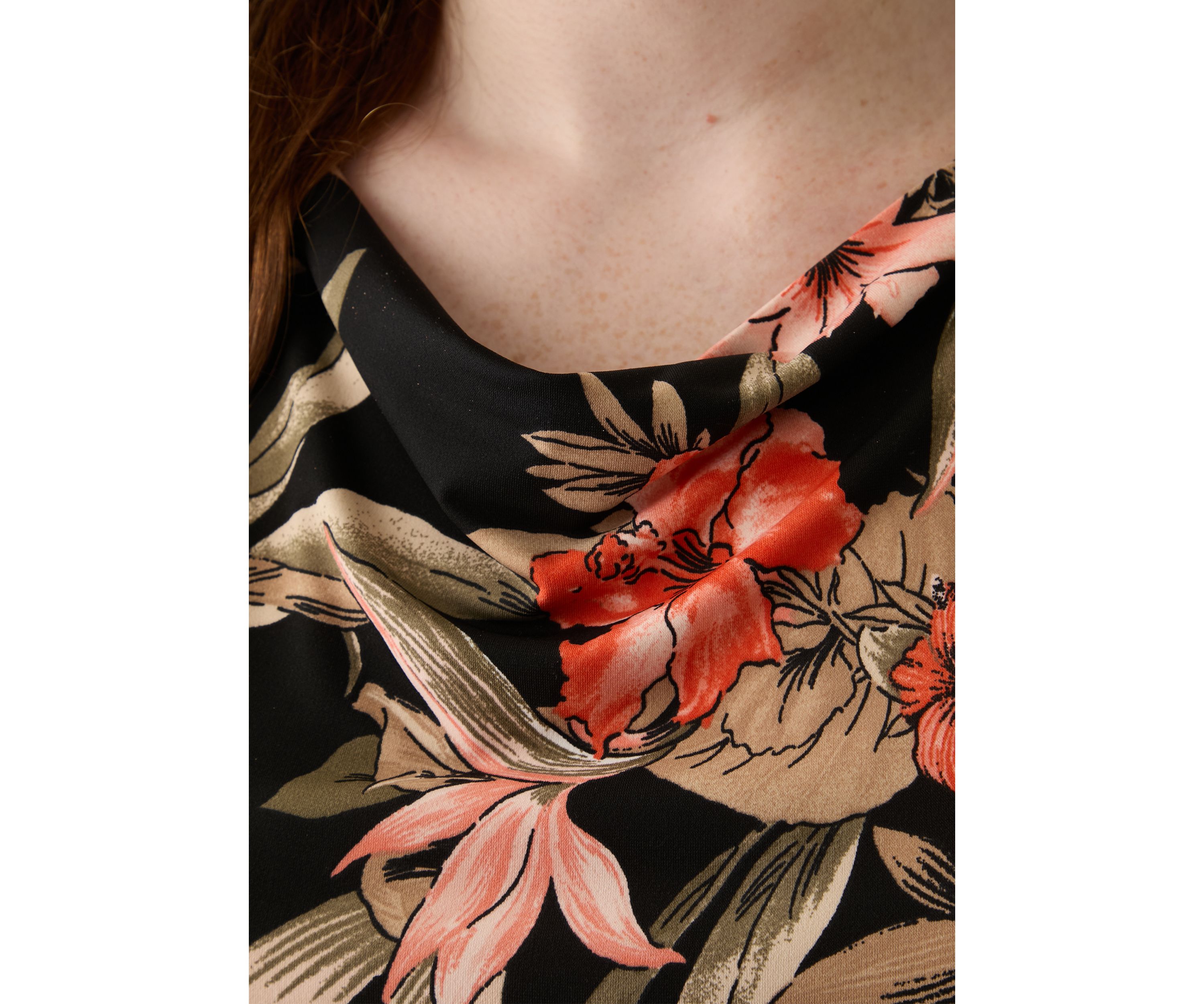 Plus Size Mixed Media Top