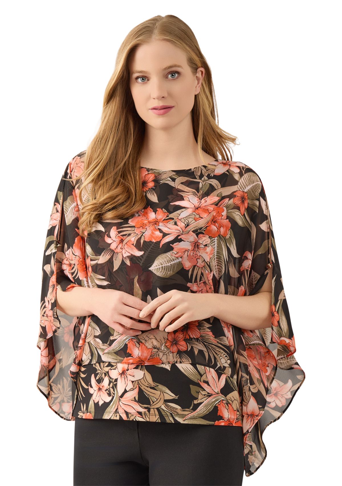 Womens Mixed Media Top