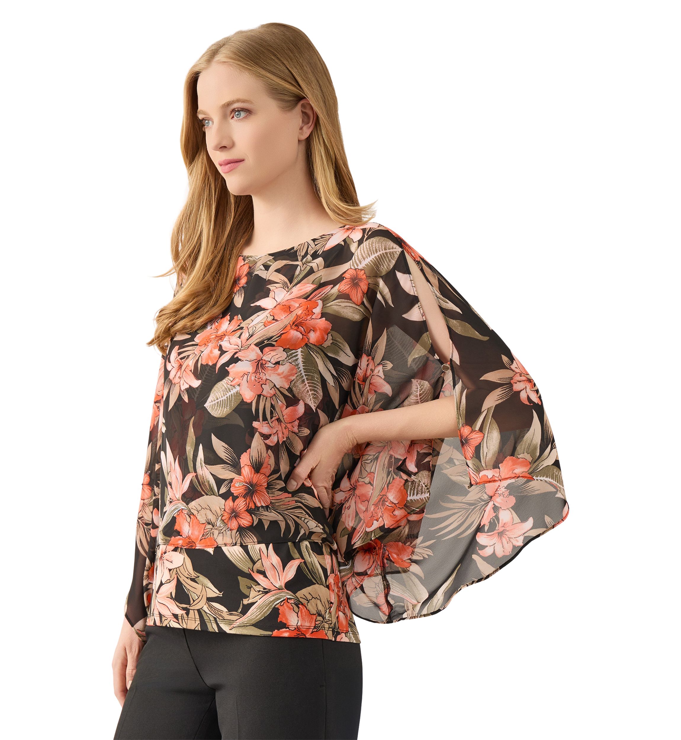 Womens Mixed Media Top