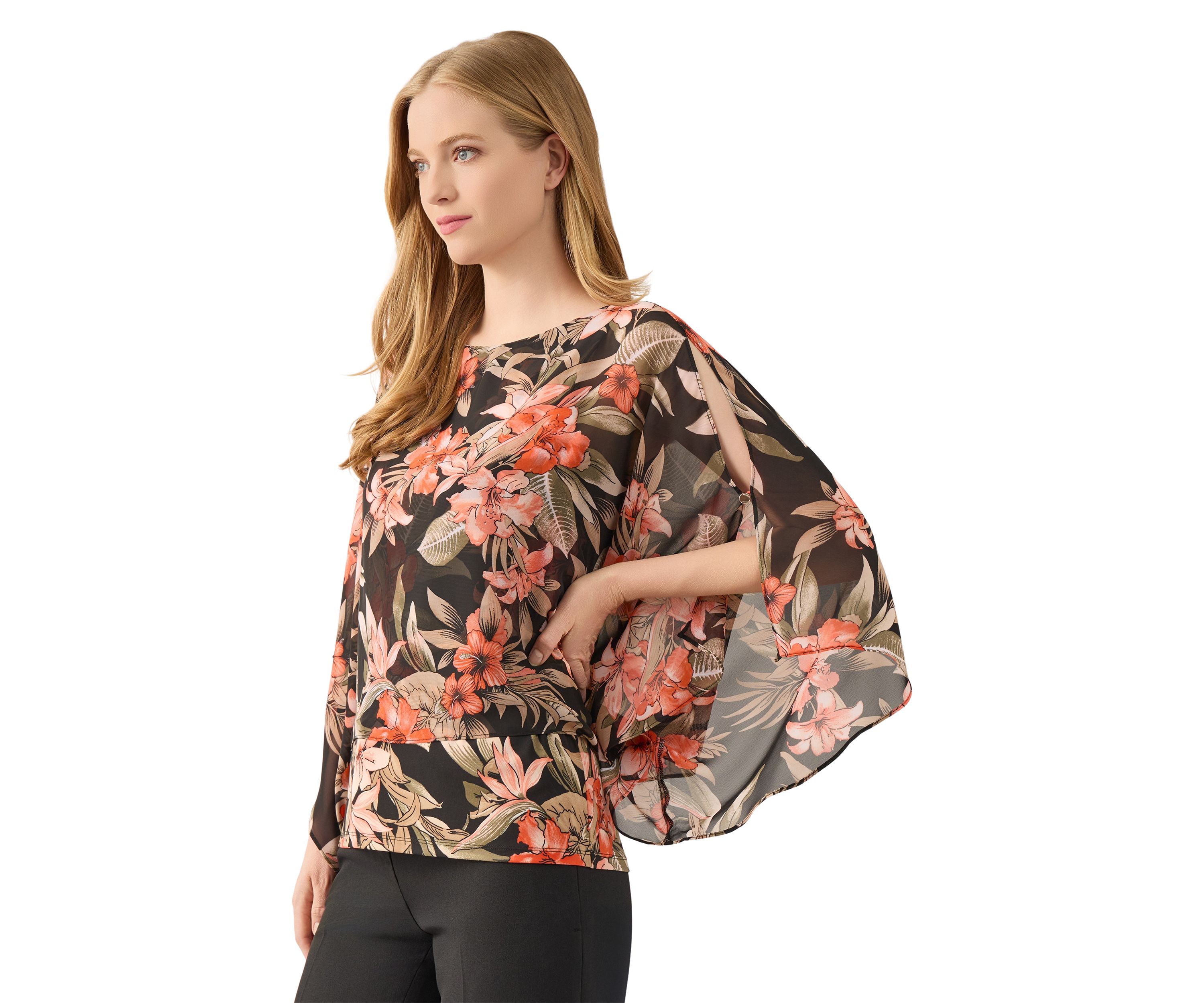 Womens Mixed Media Top