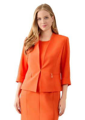 Kasper Women's Cardigan with Zipper Pockets Belk