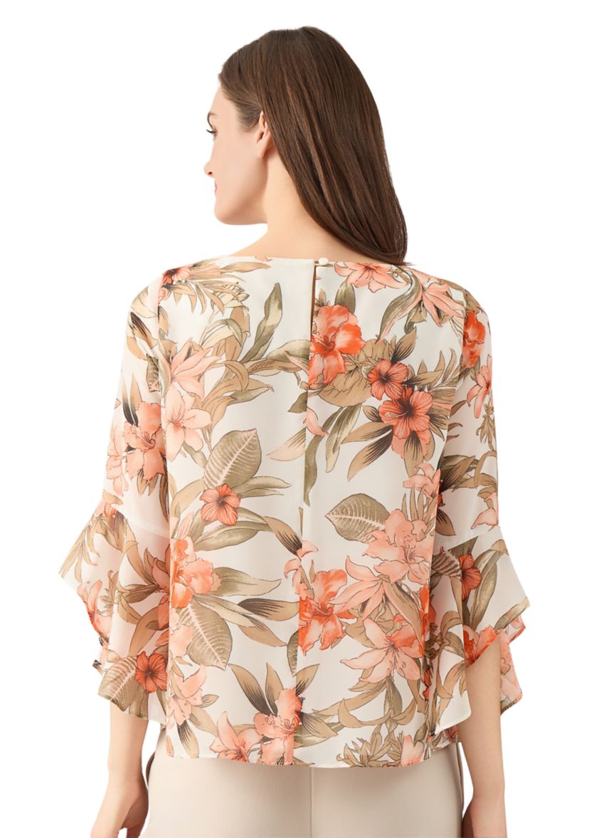 Womens Bell Sleeve Blouse