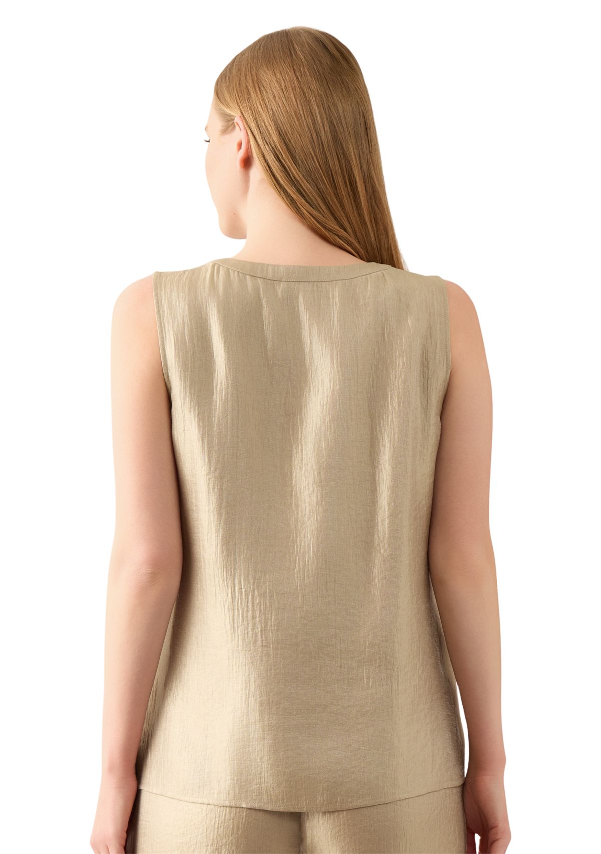 Womens Sleeveless Scoop Neck Tank Top