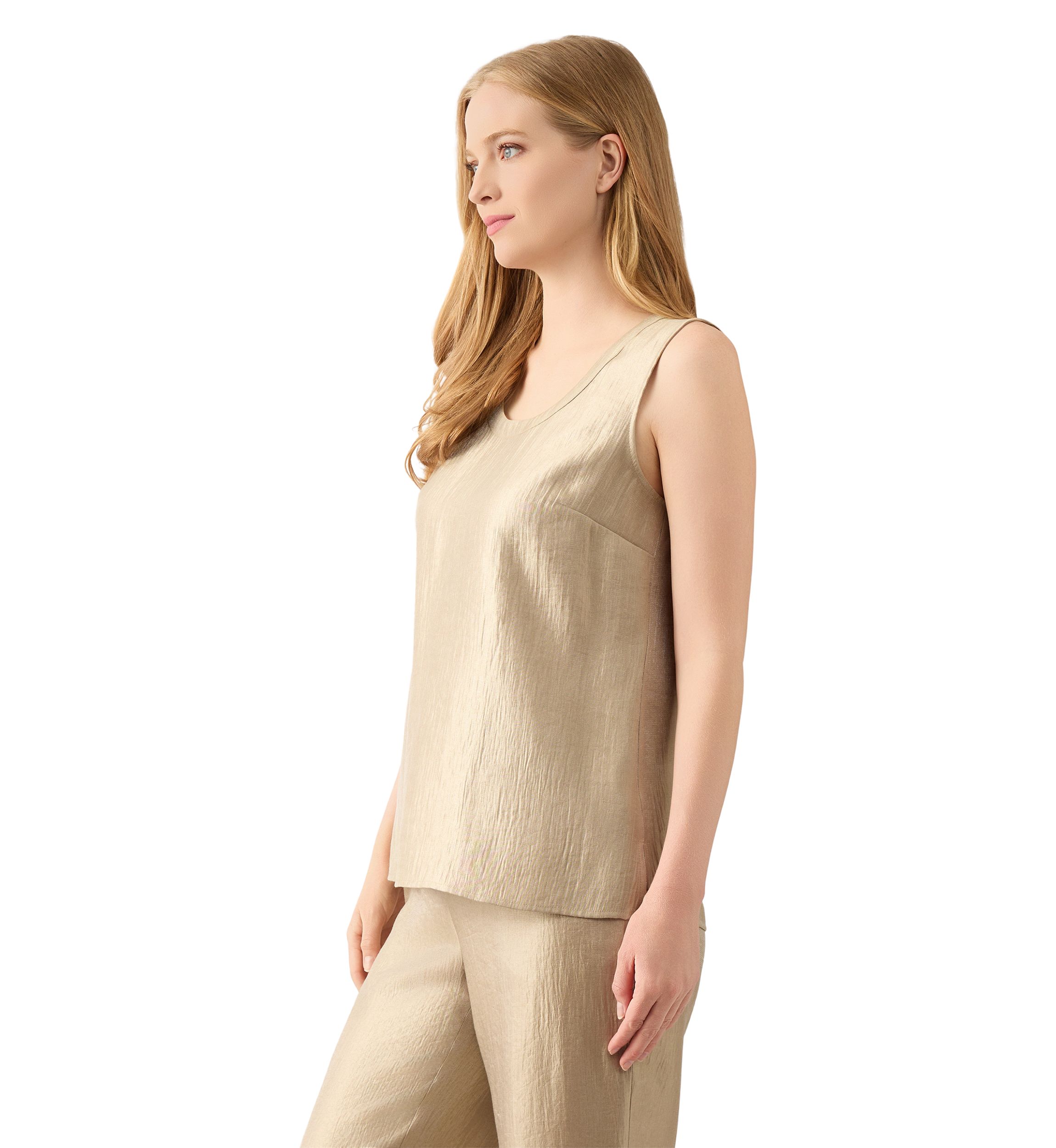 Womens Sleeveless Scoop Neck Tank Top