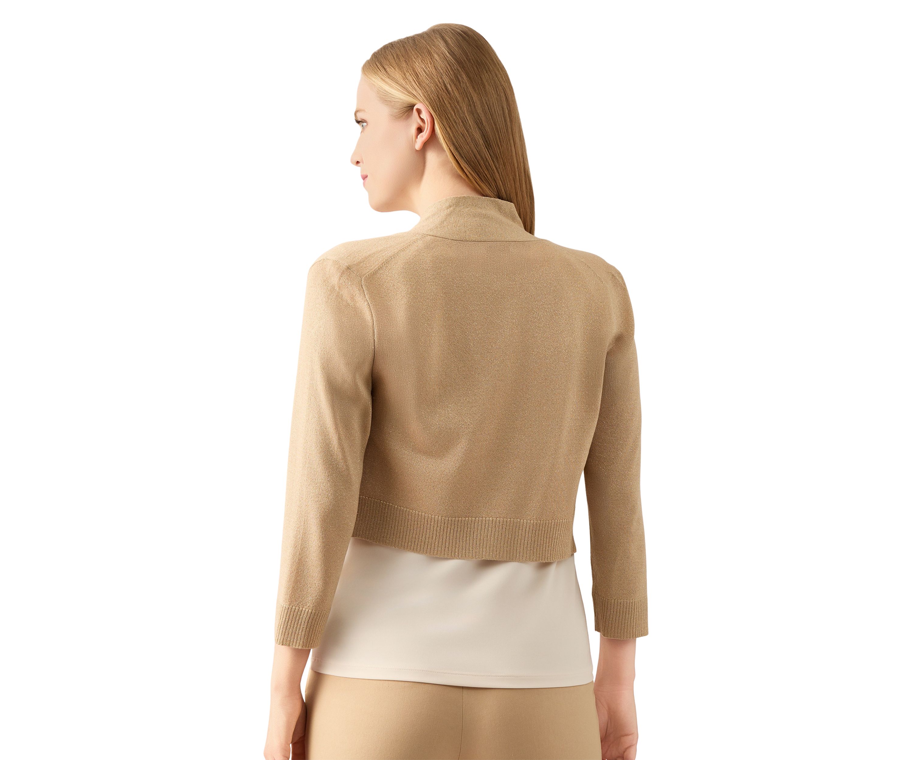 Womens Cropped Kissing Front Shrug