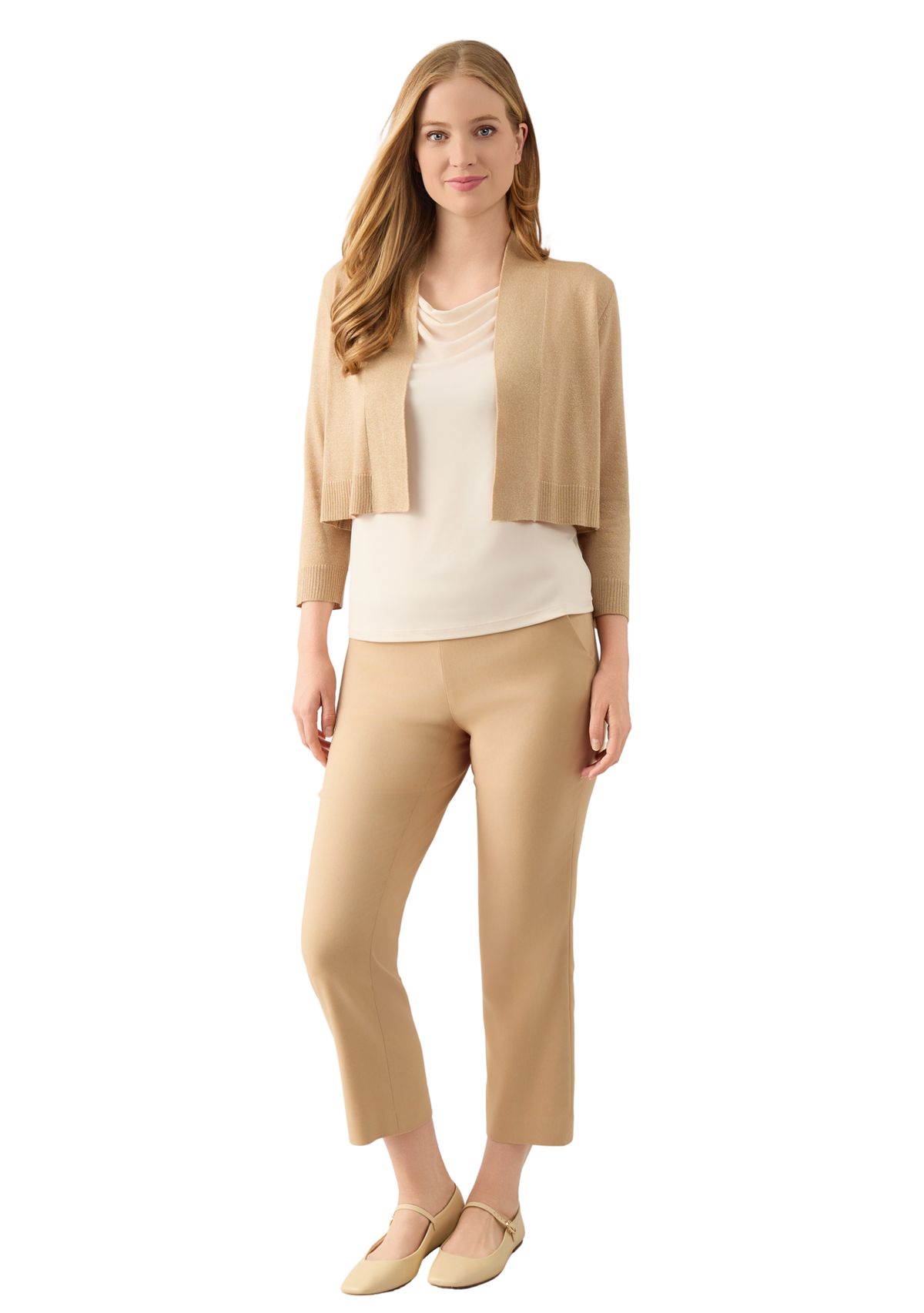 Petite Cropped Kissing Front Shrug