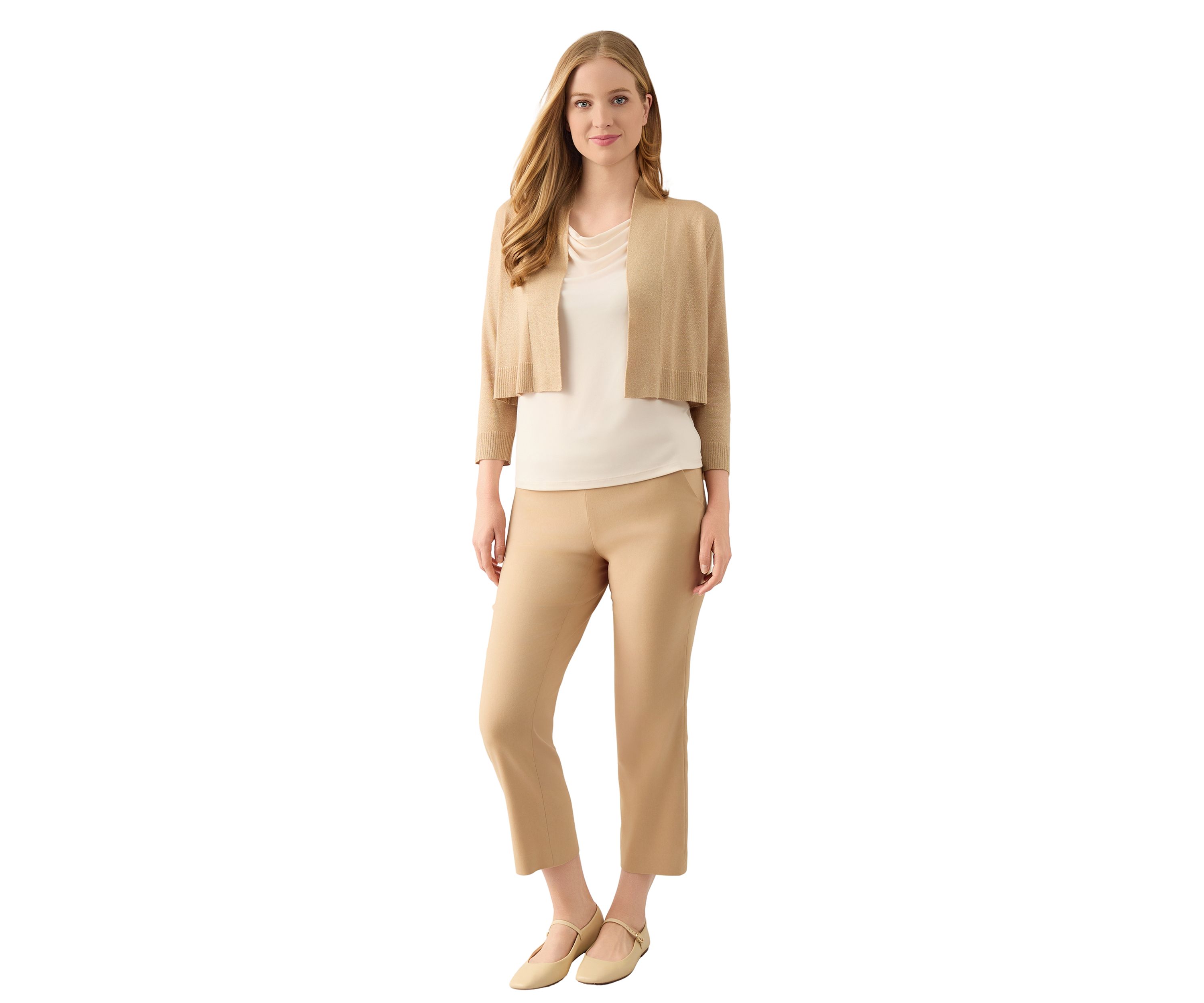Petite Cropped Kissing Front Shrug