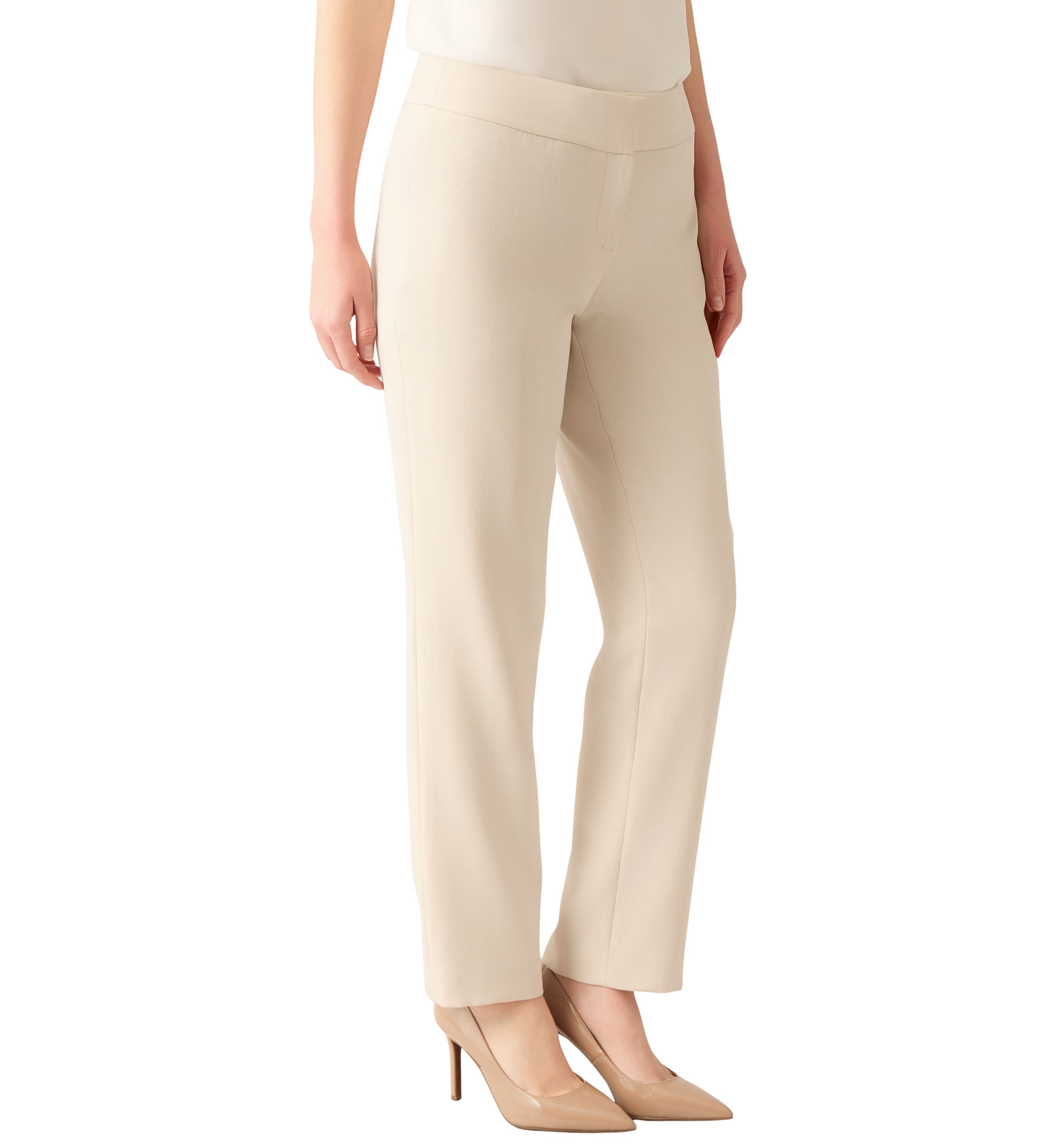 Womens Fly Front Slim Pants