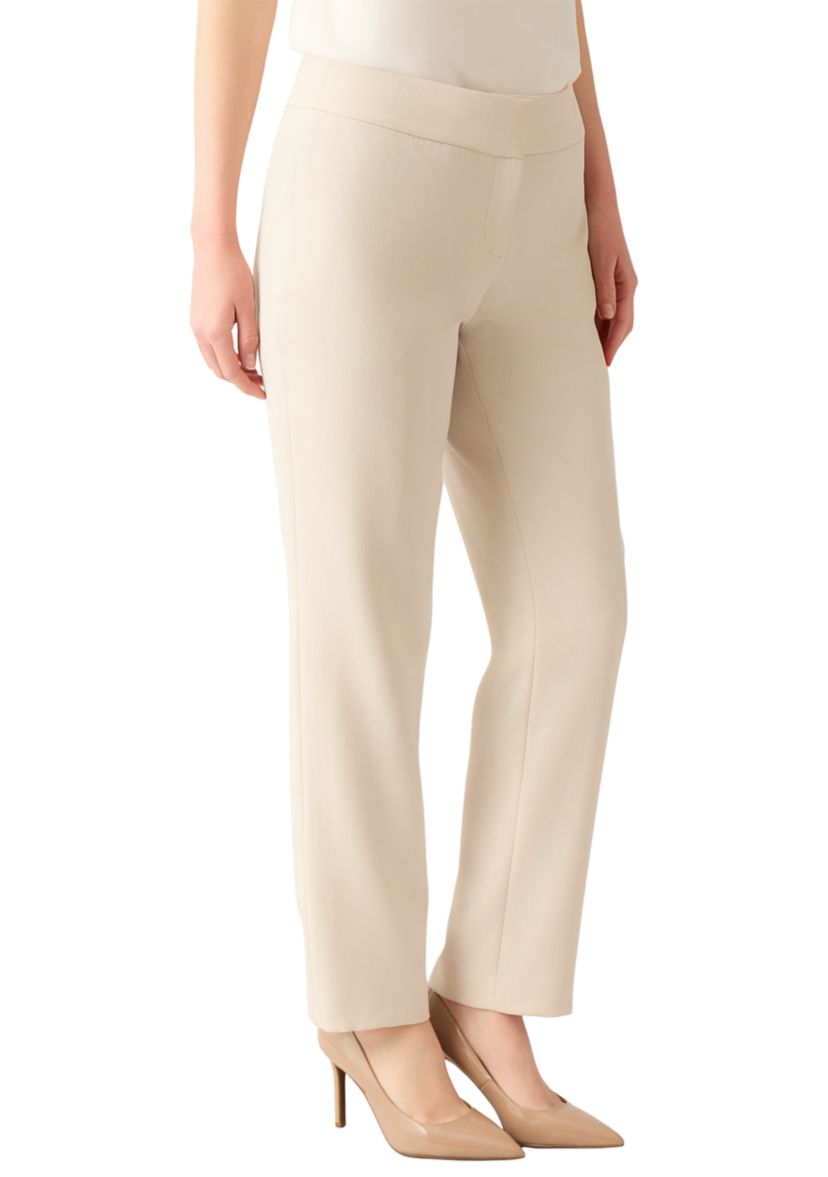 Womens Fly Front Slim Pants