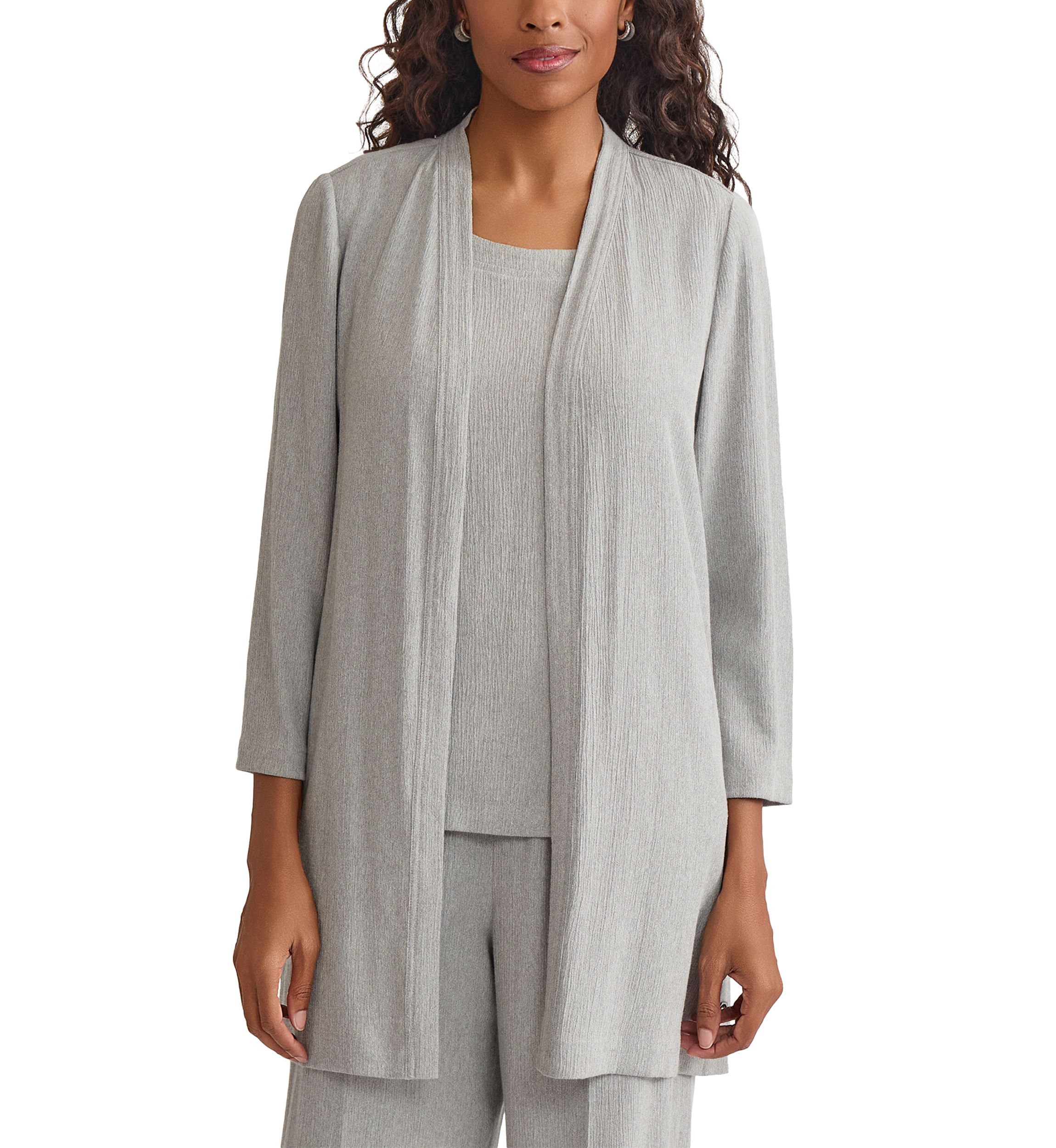 Womens Open Duster with Side Slits