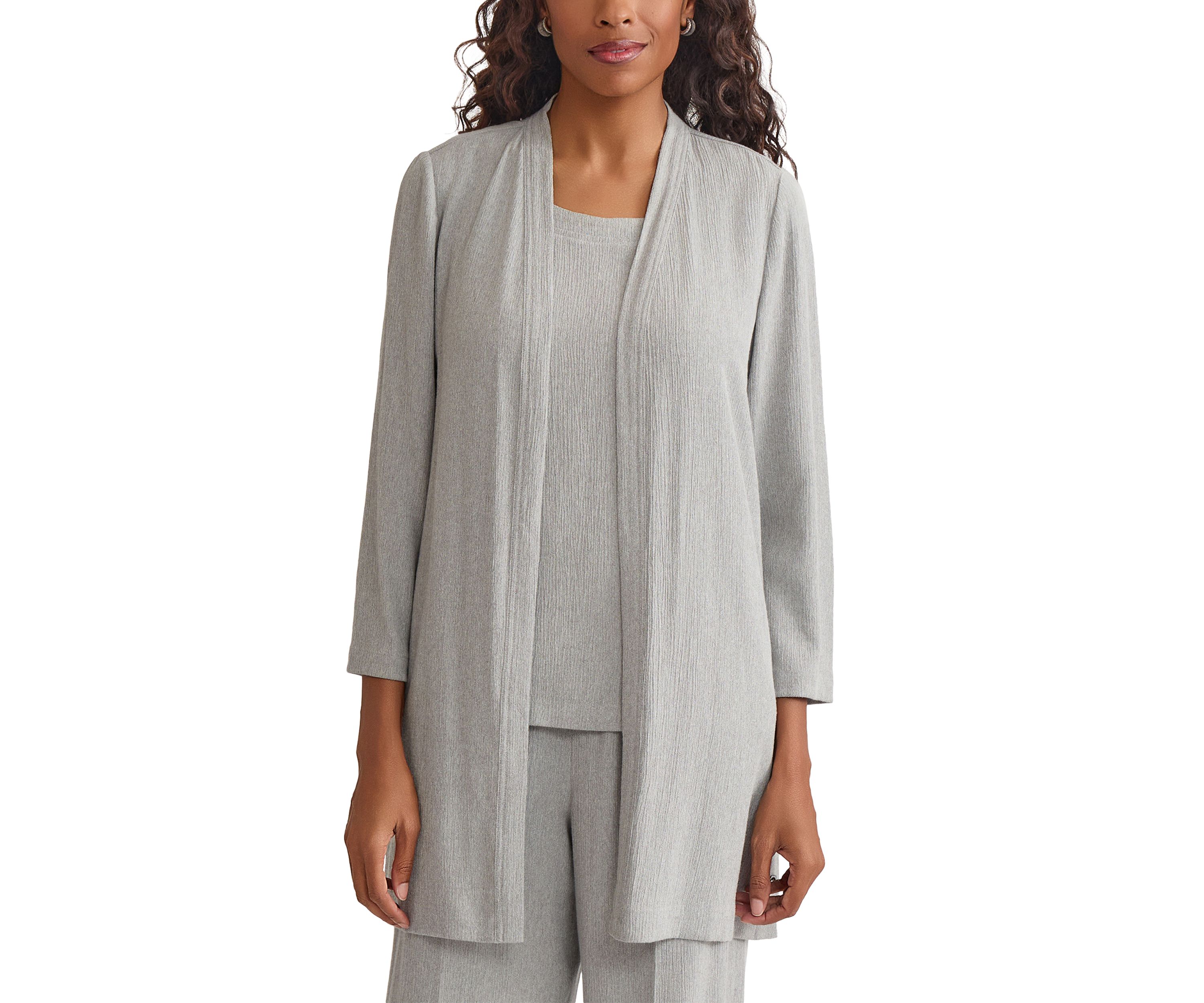 Womens Open Duster with Side Slits
