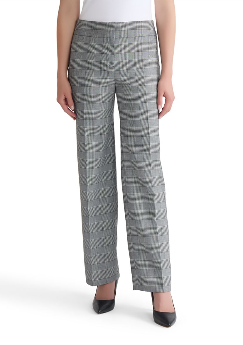 Womens Glen Plaid Wide Leg Pants