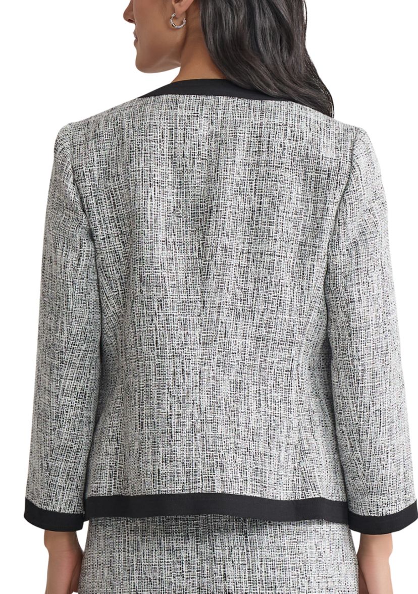 Womens Tweed Framed Cardigan Jacket
