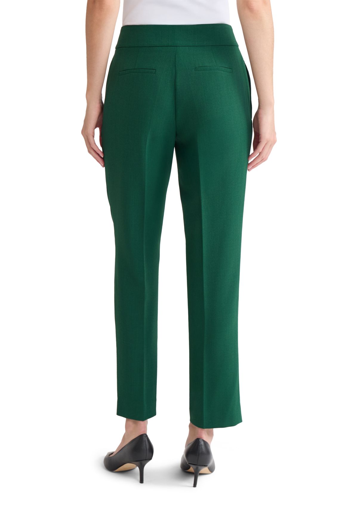 Womens Stretch Crepe Slim Pants 