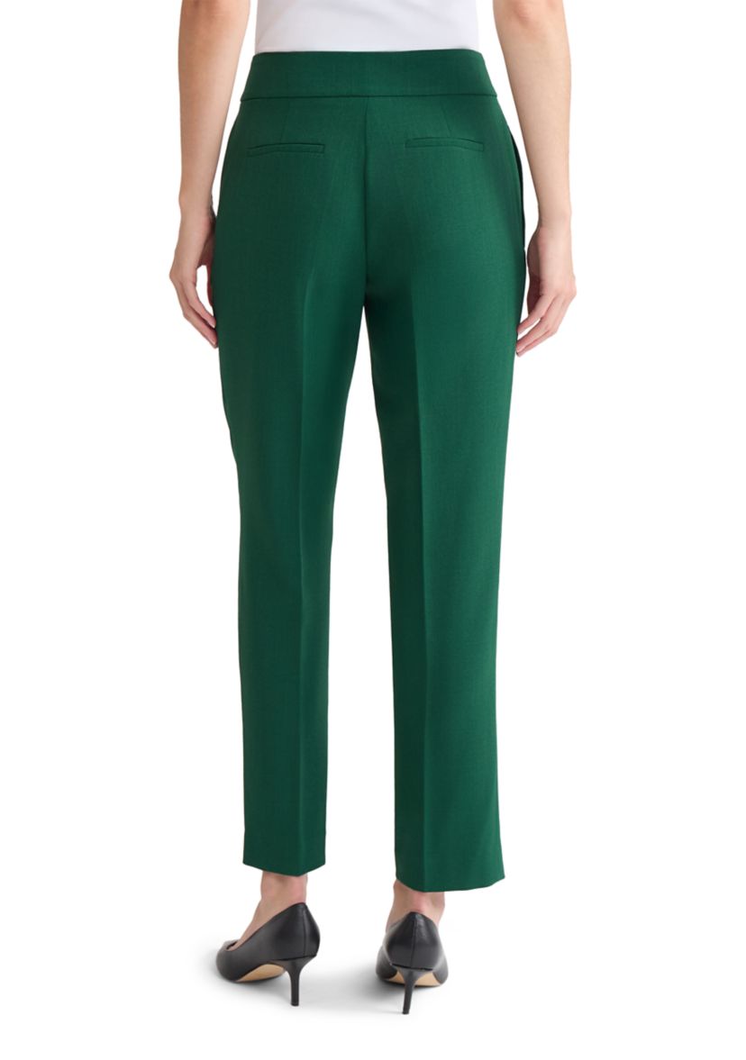 Womens Stretch Crepe Slim Pants 