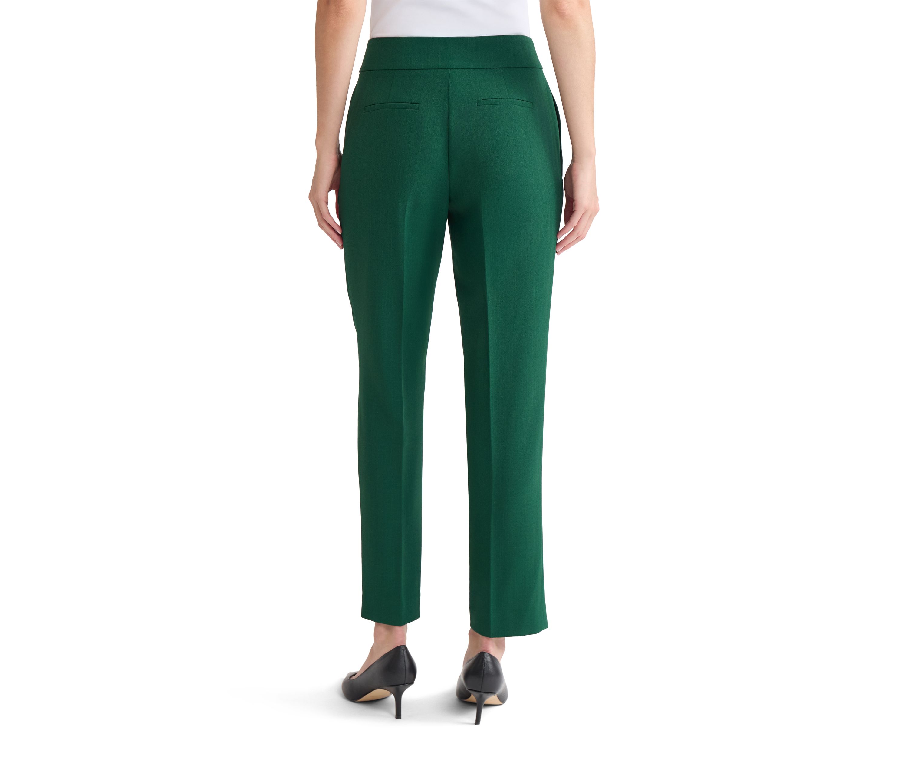 Petite  Stretch Crepe Slim Pants