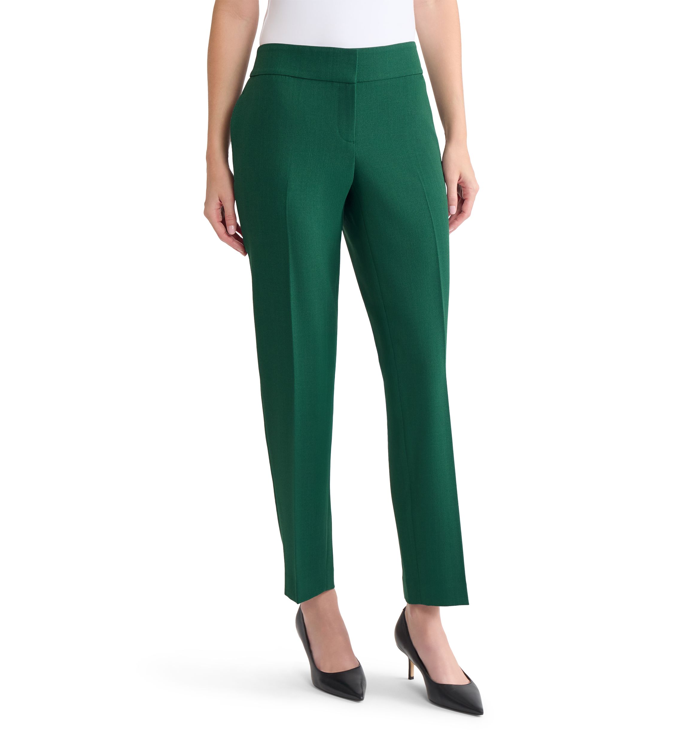 Petite  Stretch Crepe Slim Pants
