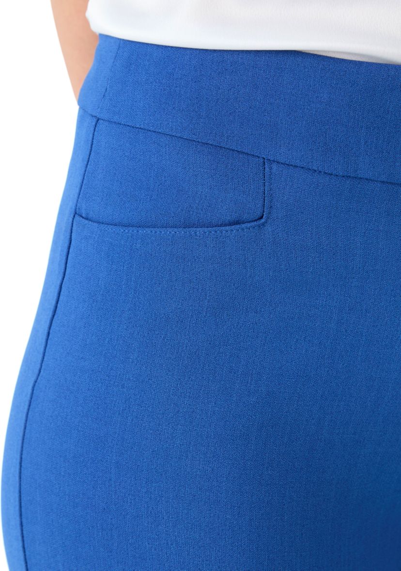Womens Stretch Crepe L-Pocket Pants