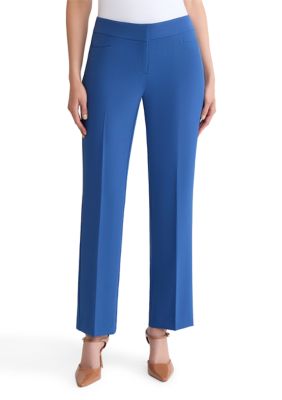 Kasper Petite Stretch Crepe L-Pocket Pants | Belk