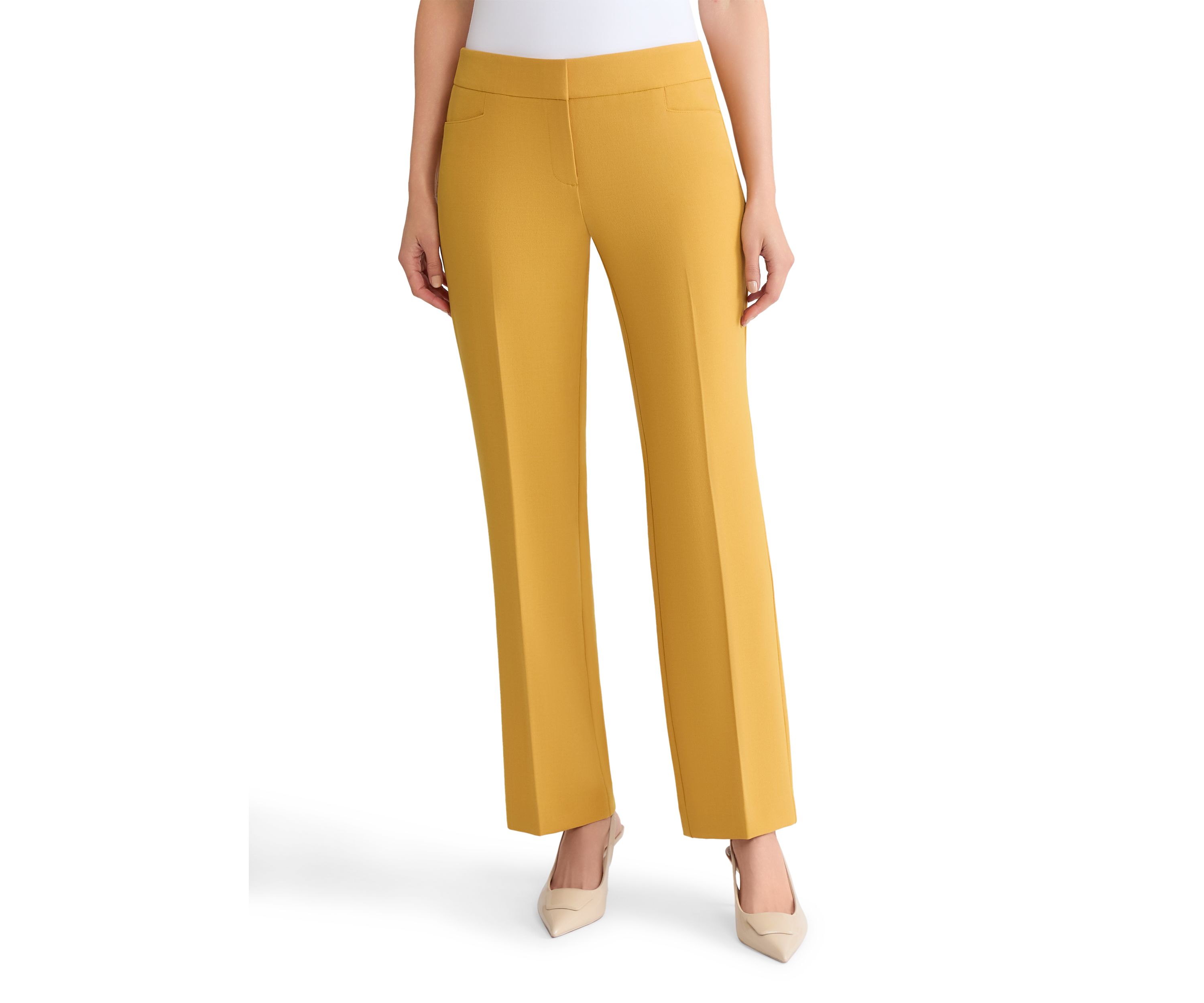 Petite Stretch Crepe L-Pocket Pants