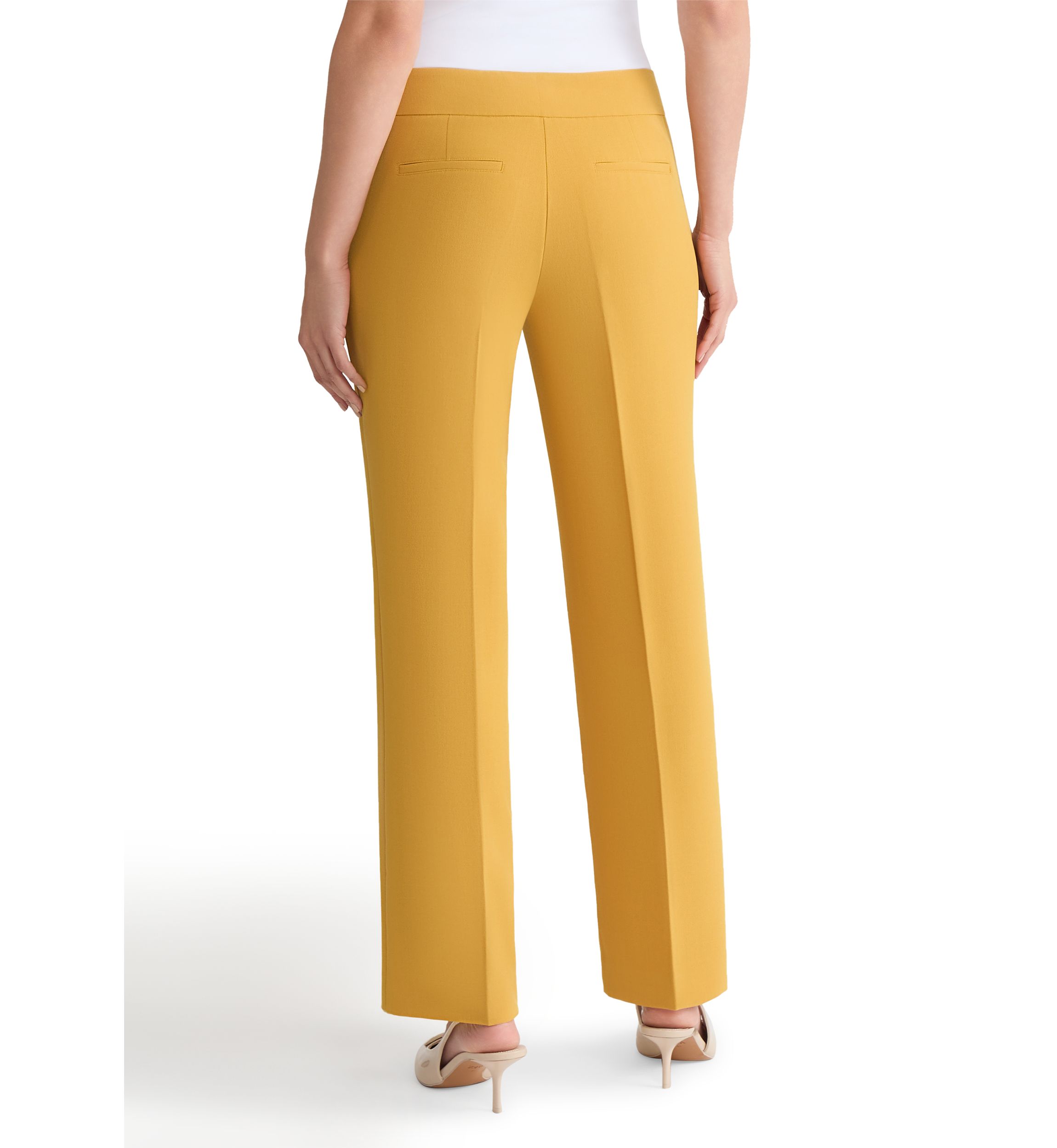 Petite Stretch Crepe L-Pocket Pants