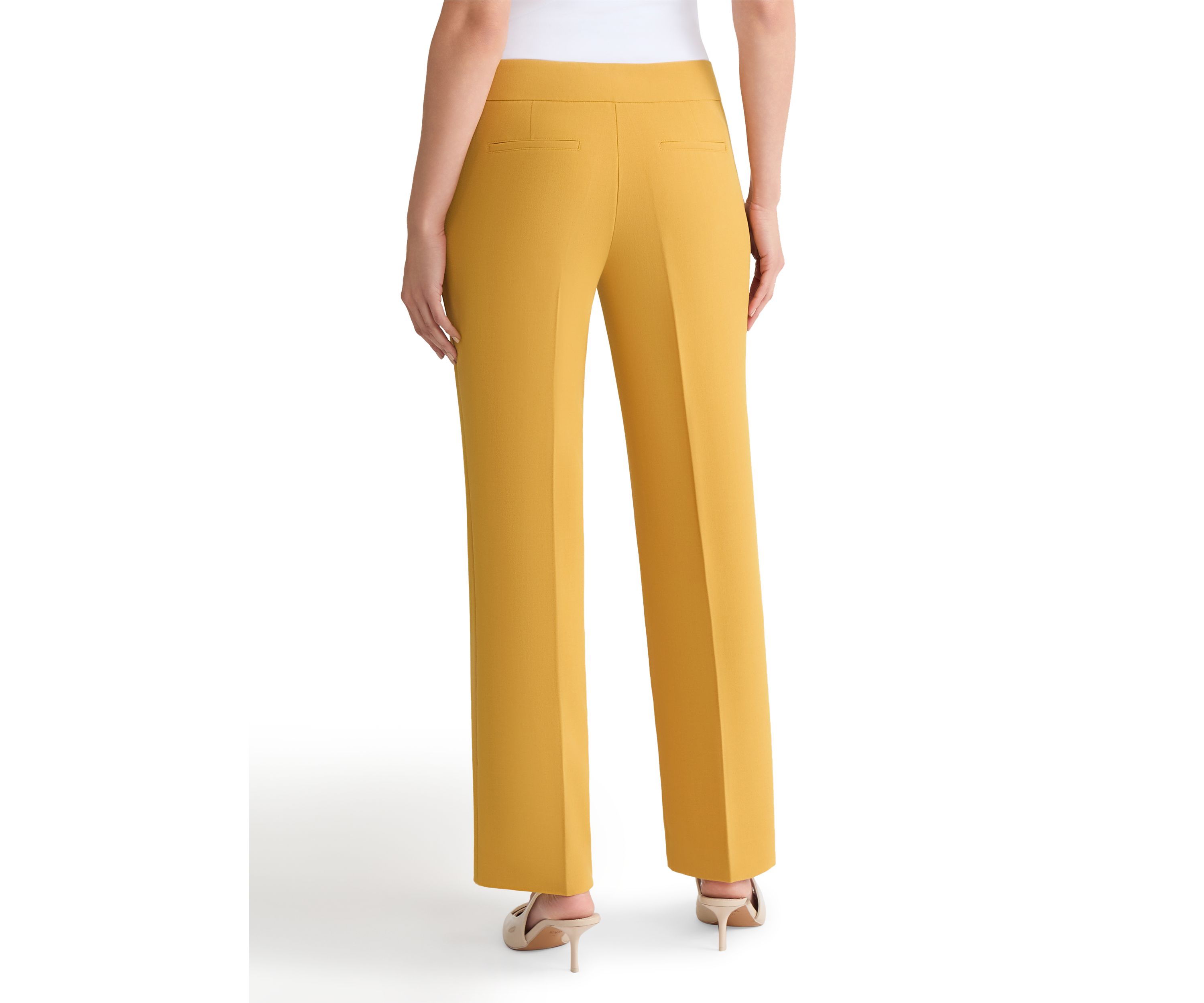 Petite Stretch Crepe L-Pocket Pants