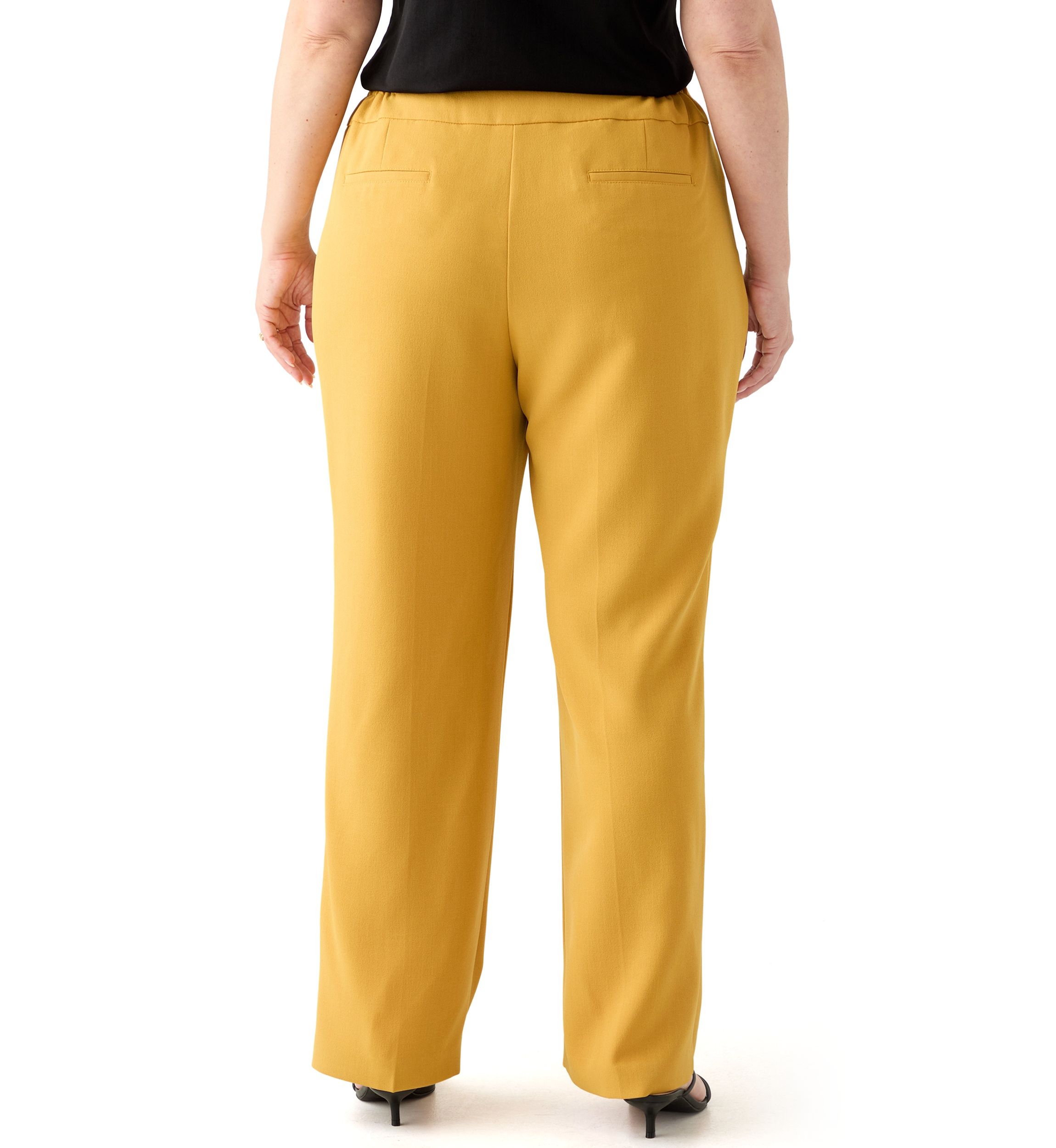 Plus Size Stretch Crepe Pants