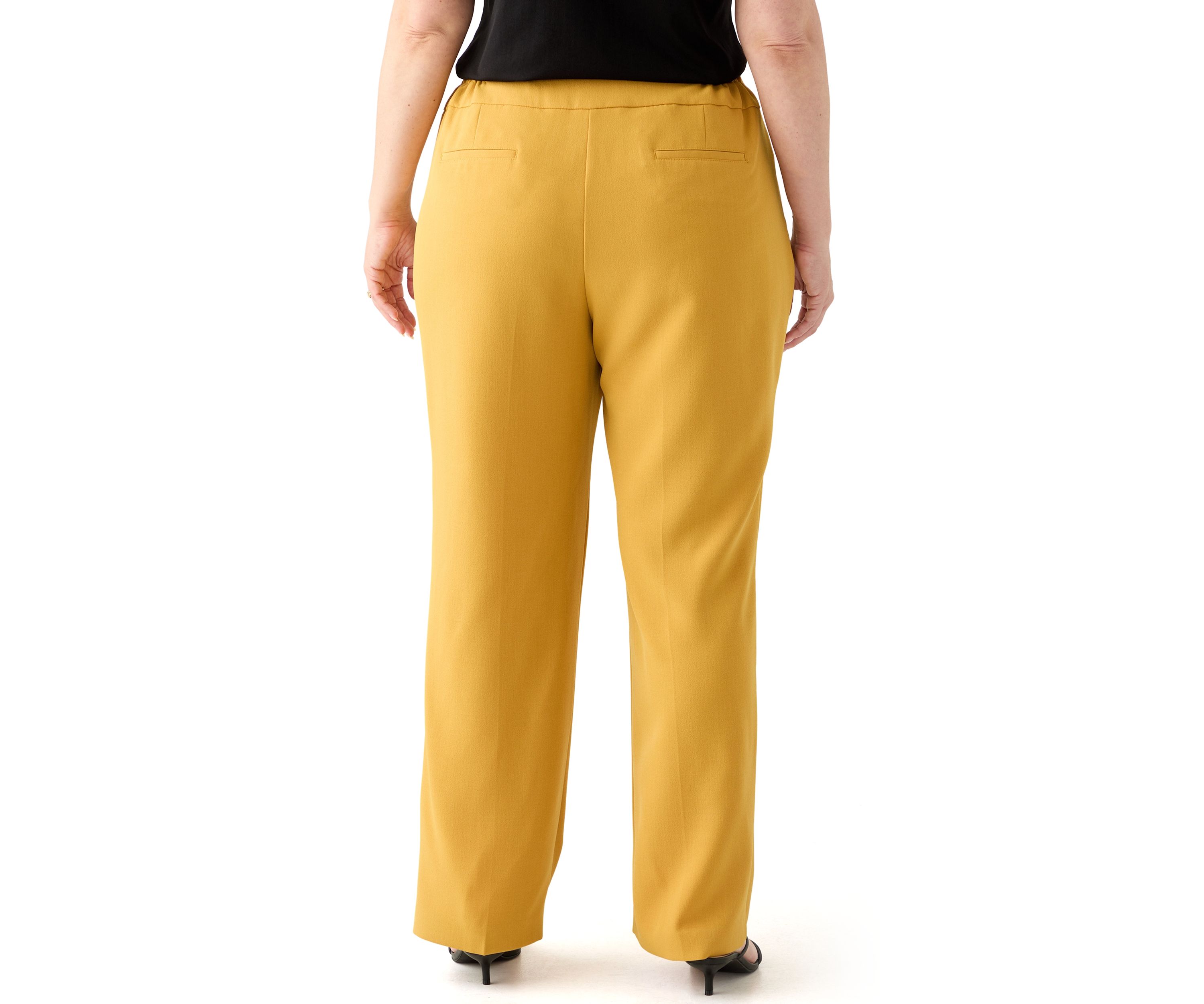Plus Size Stretch Crepe Pants