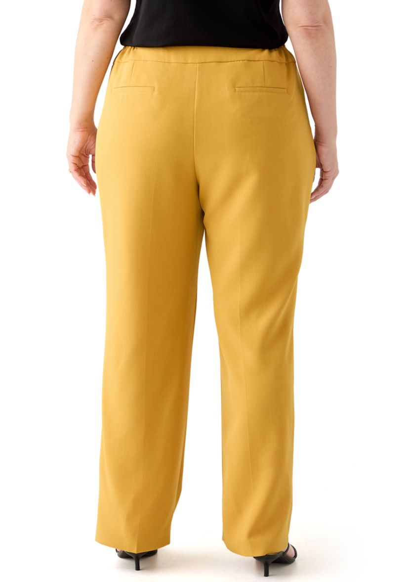 Plus Size Stretch Crepe Pants