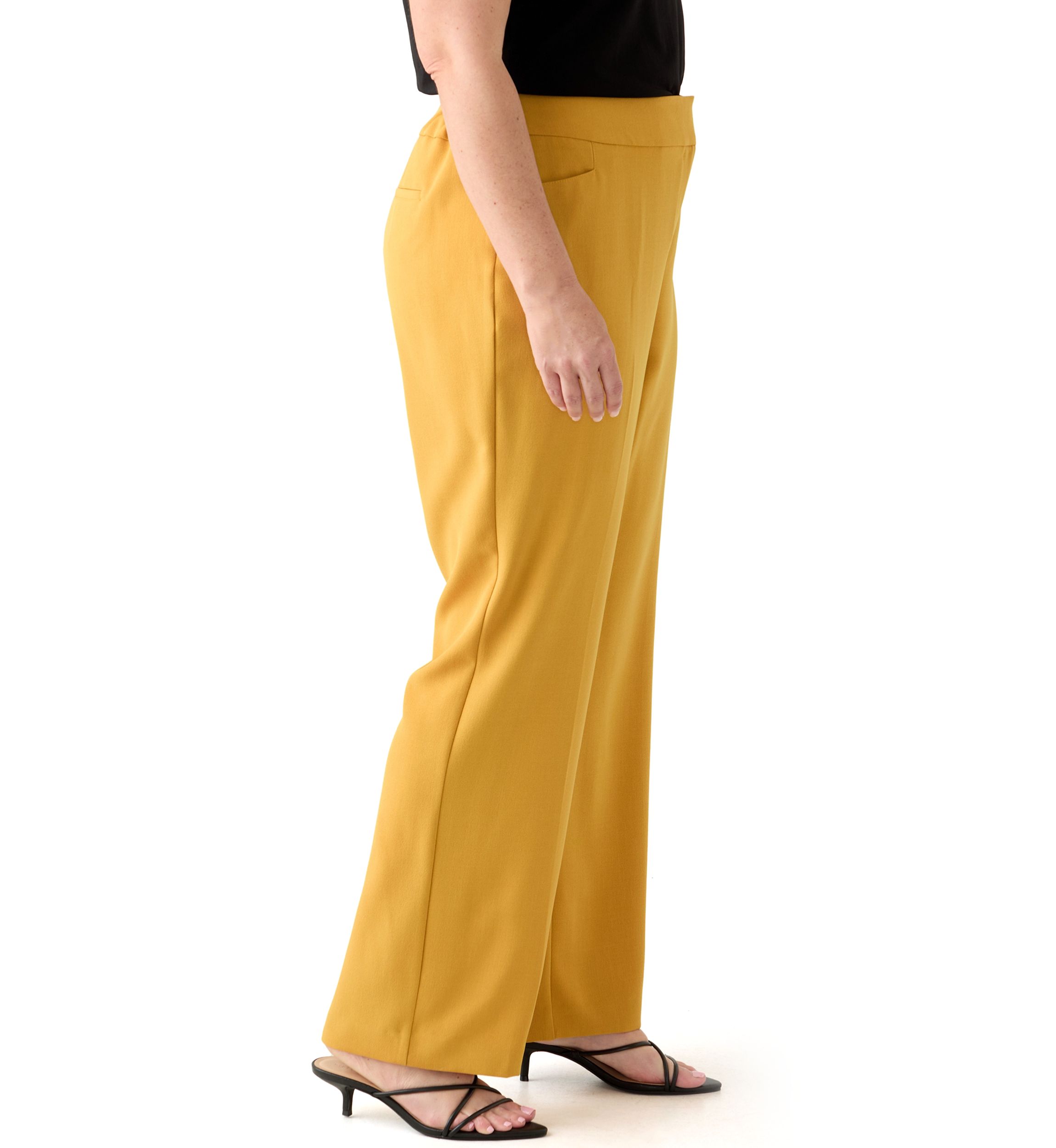 Plus Size Stretch Crepe Pants