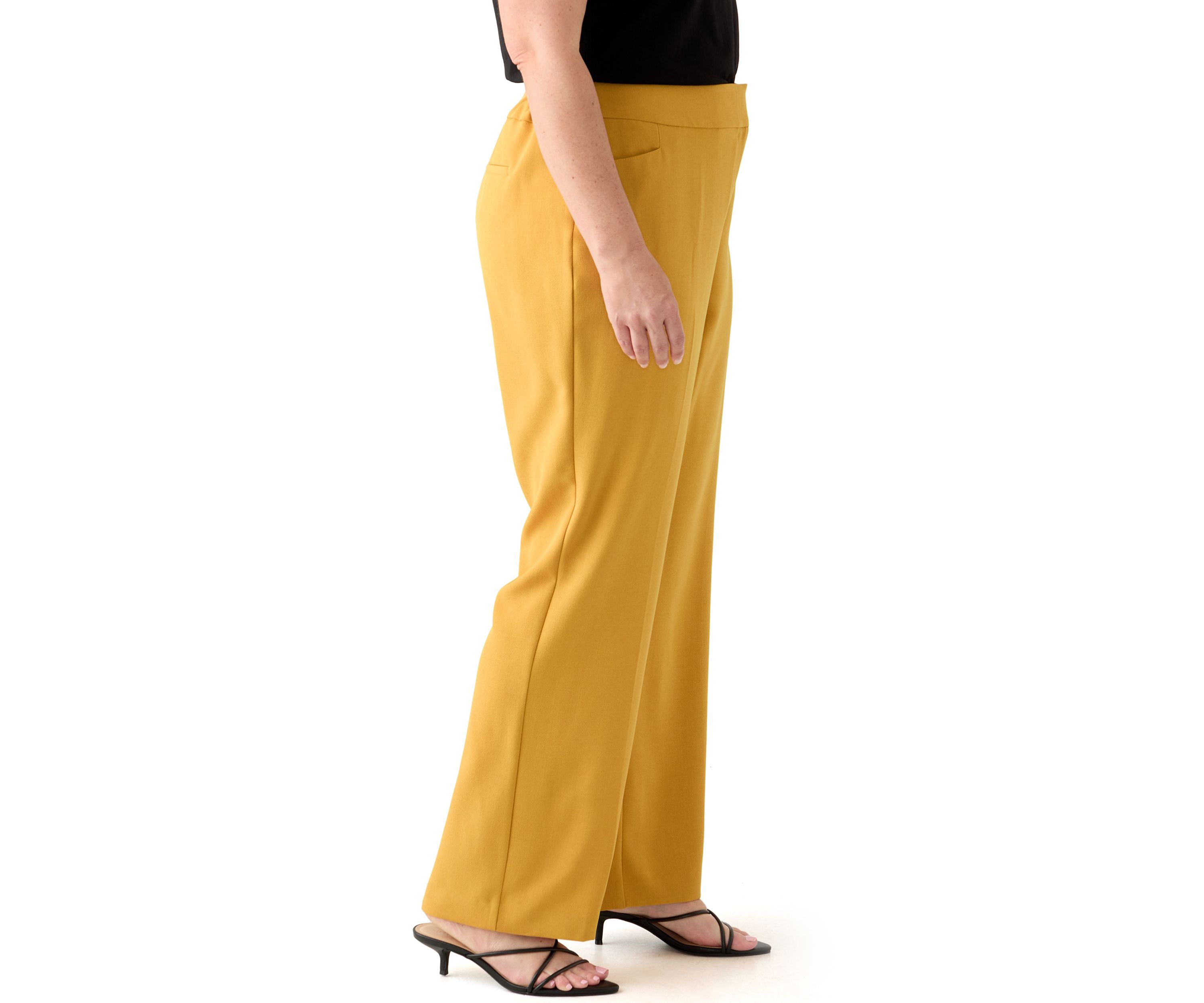 Plus Size Stretch Crepe Pants