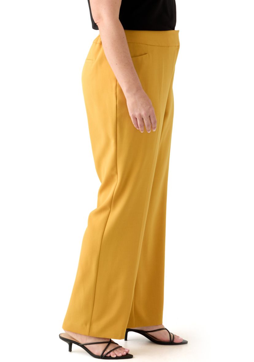 Plus Size Stretch Crepe Pants