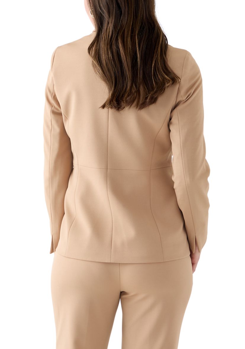 Womens Stretch Twill One Button Jacket